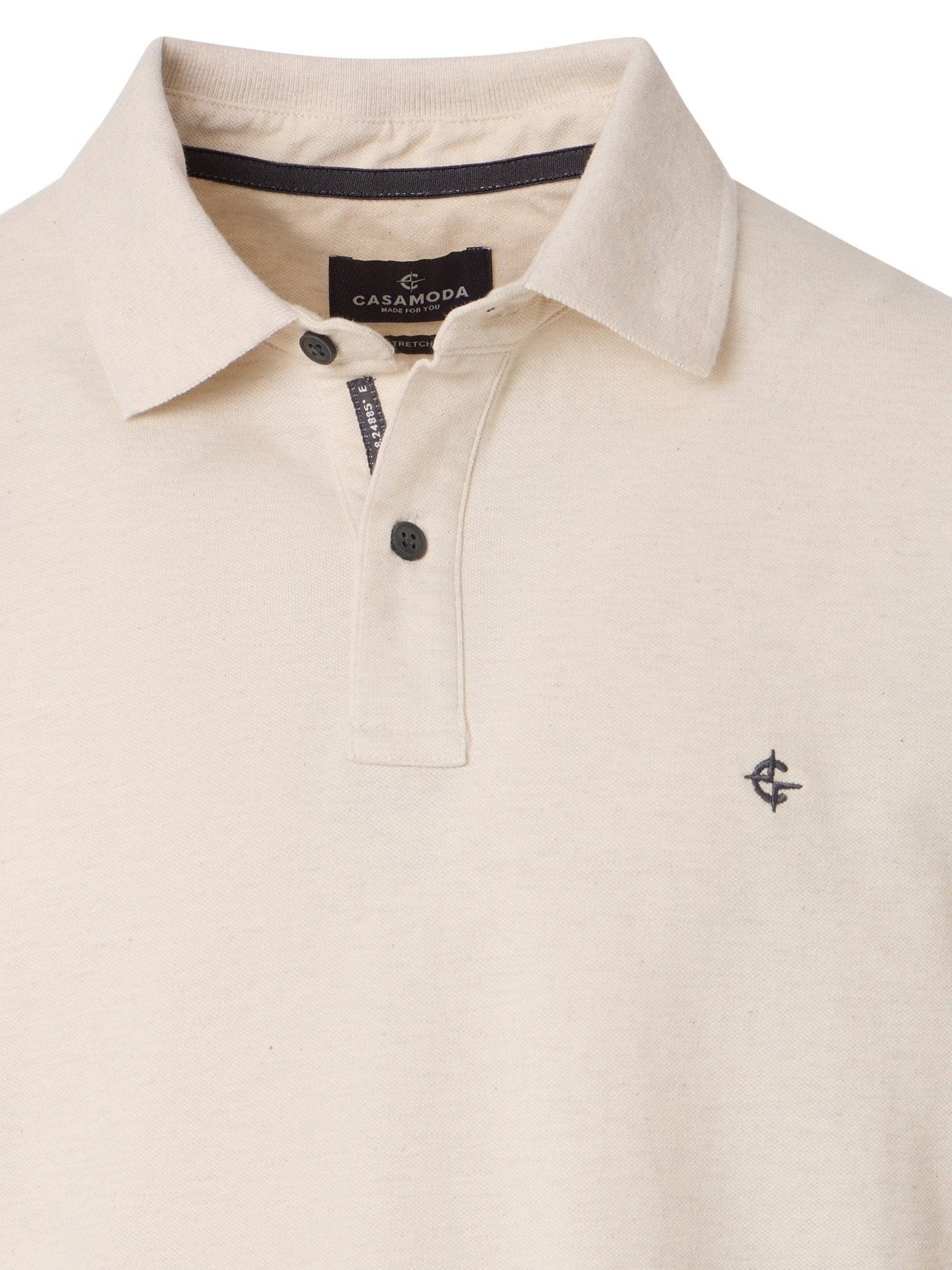 004470 - 002 Polo ecru/beige - Castelijn mode