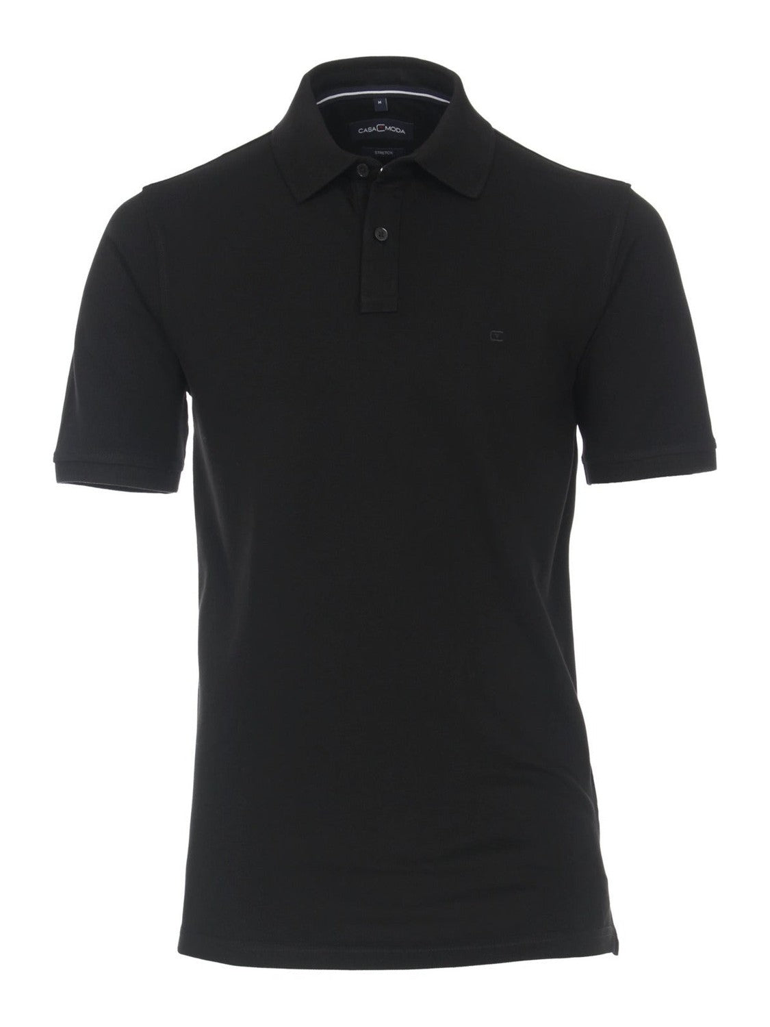 004470 - 800 polo zwart stretch - Castelijn mode