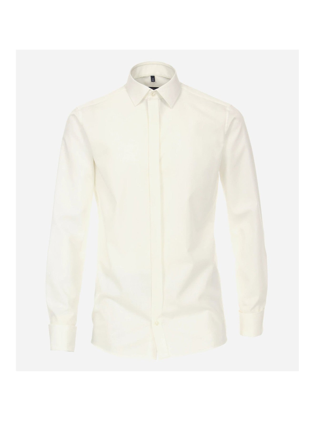 005335 62 smoking hemd dubbel manchet (ecru) - Castelijn mode