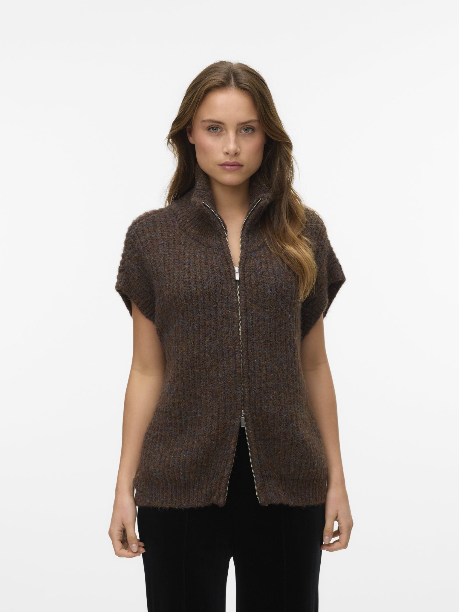 10332143 - VMSALTY HIGHNECK ZIPPER VEST - Castelijn mode