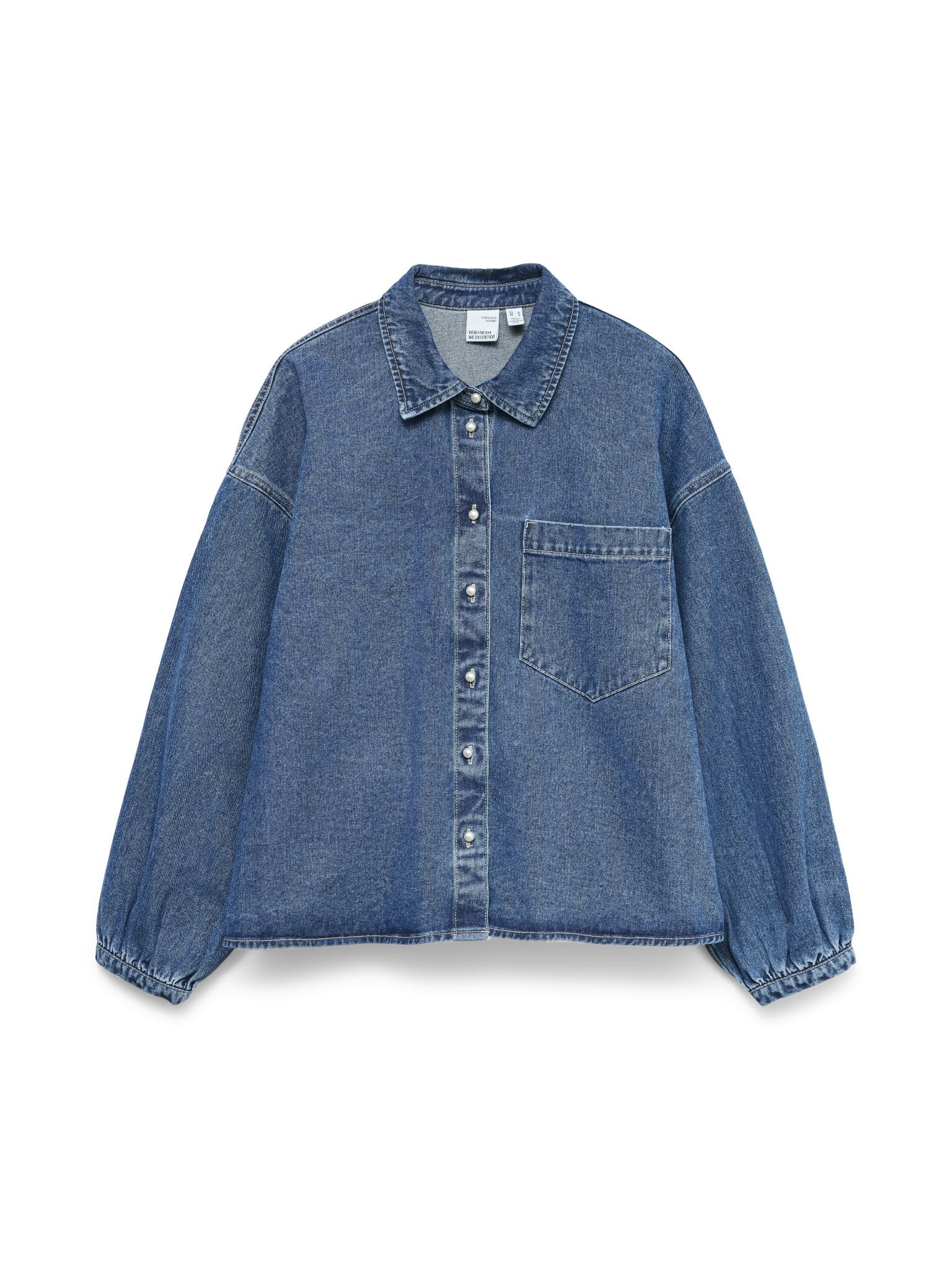 10334270 VMELORA LS DENIM SHIRT YO326 - Castelijn mode