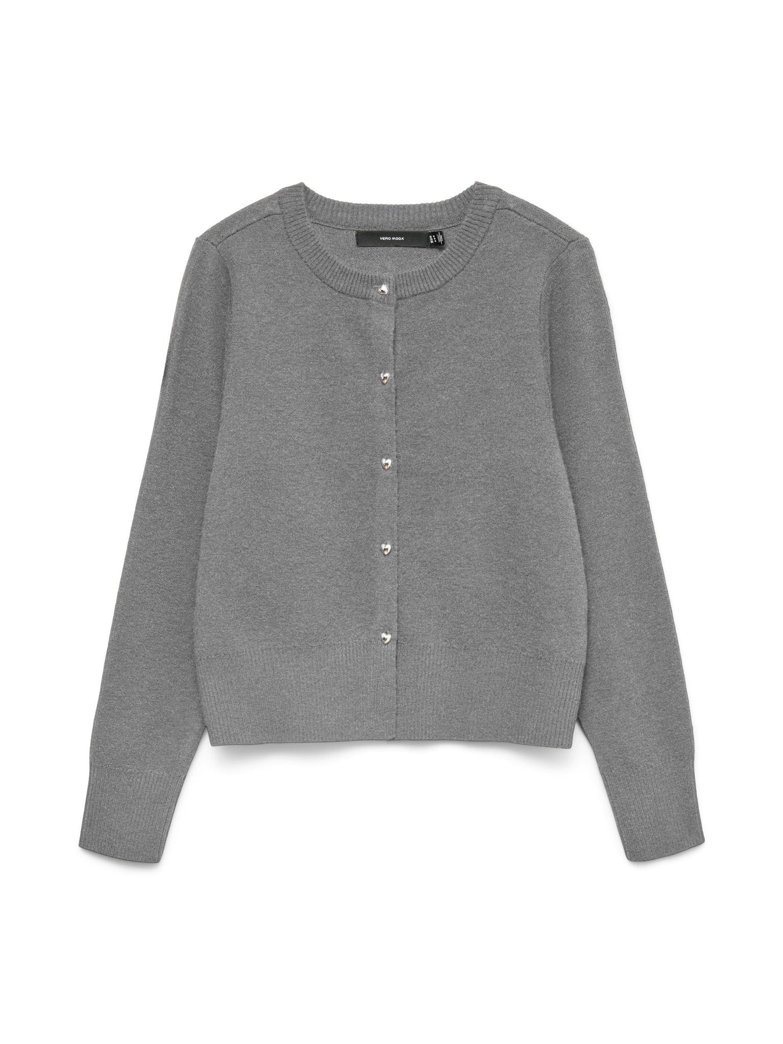 10334916 - VMKACY LS O - NECK CARDIGAN Grijs - Castelijn mode