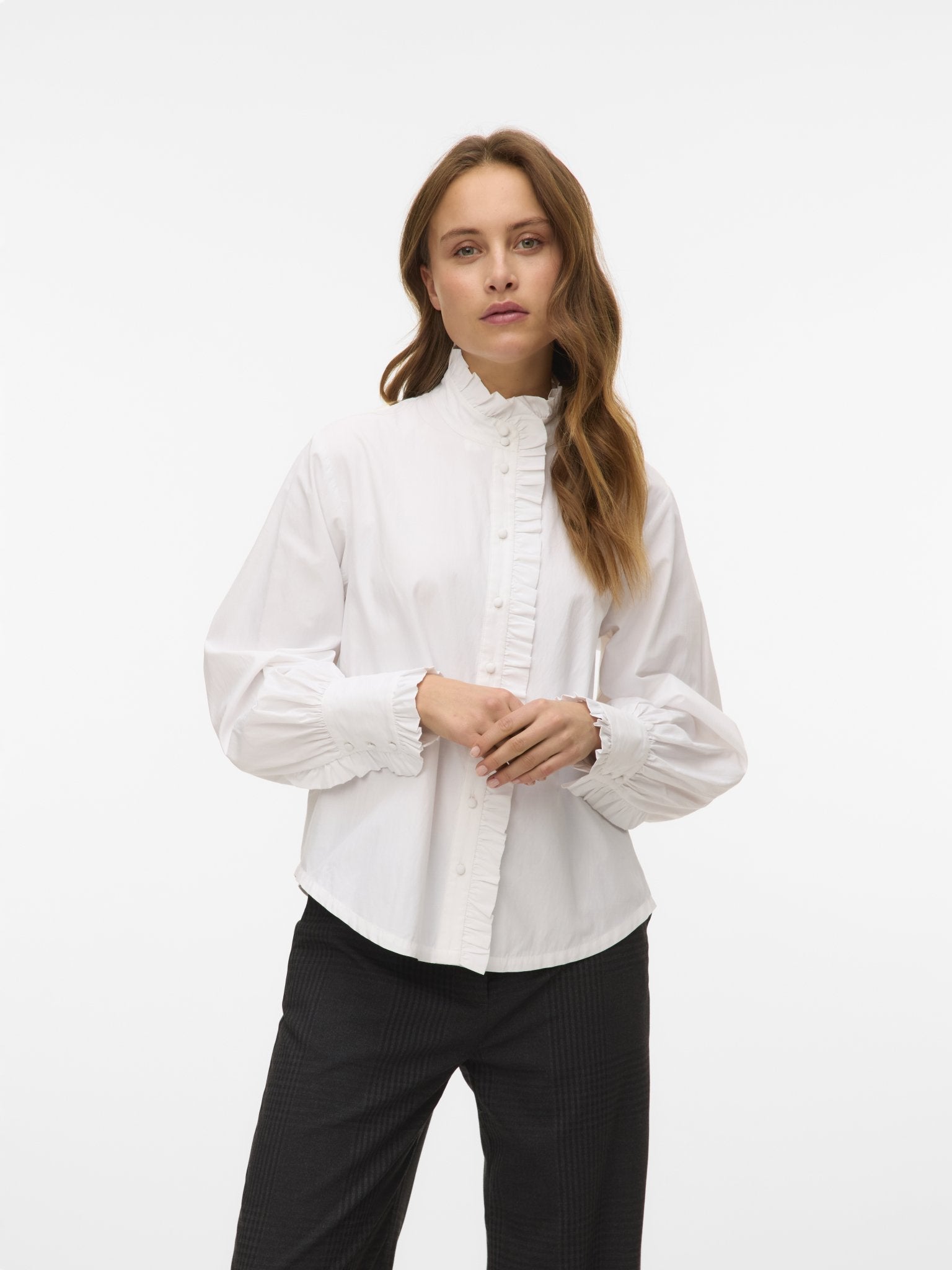 10335147 - VMFANNI LS RUFFEL TOP WVN GA - Castelijn mode