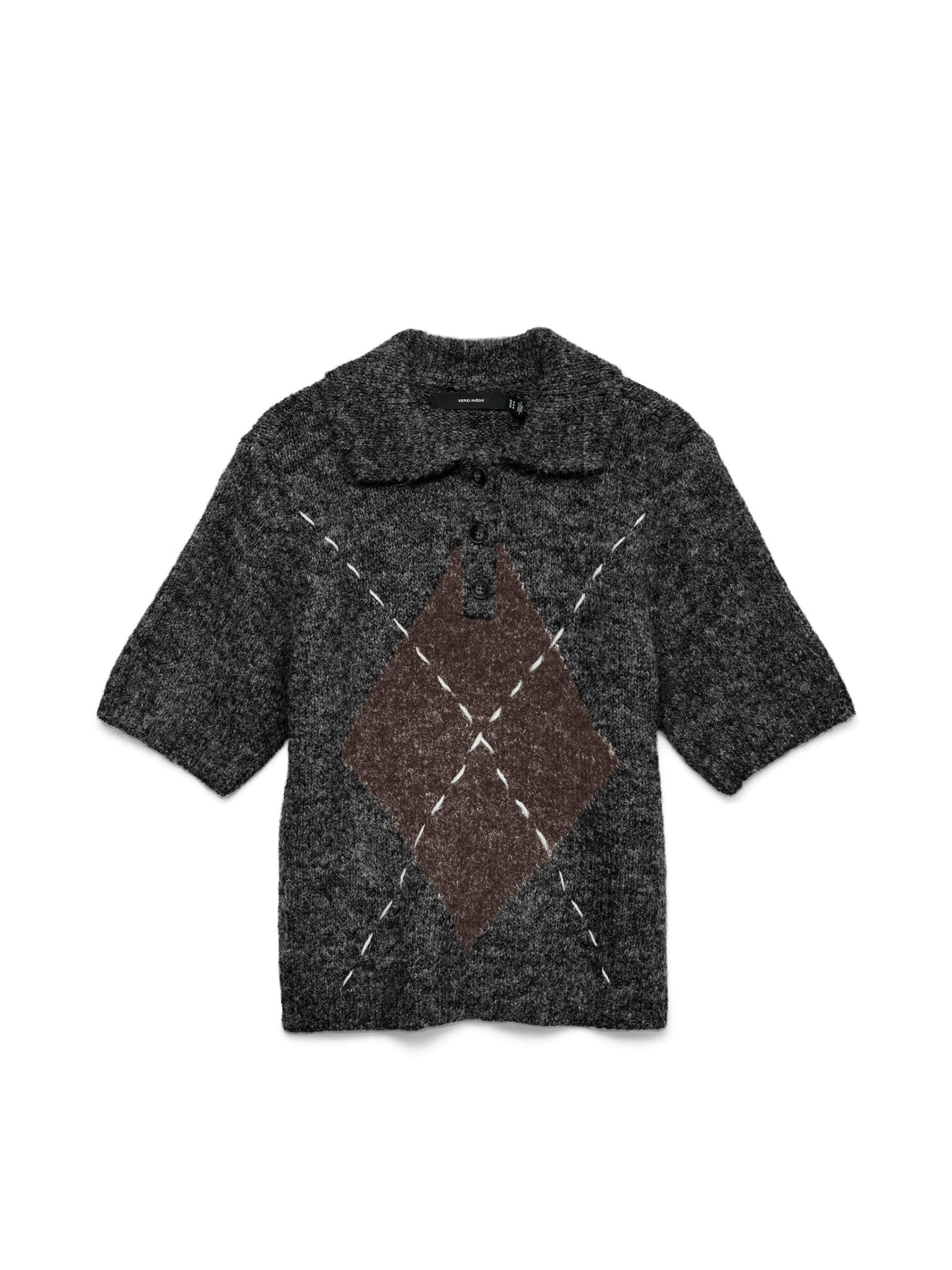 10339086 - 4967423 VMBLISS 2/4 POLONECK PULLOVER GA - Castelijn mode