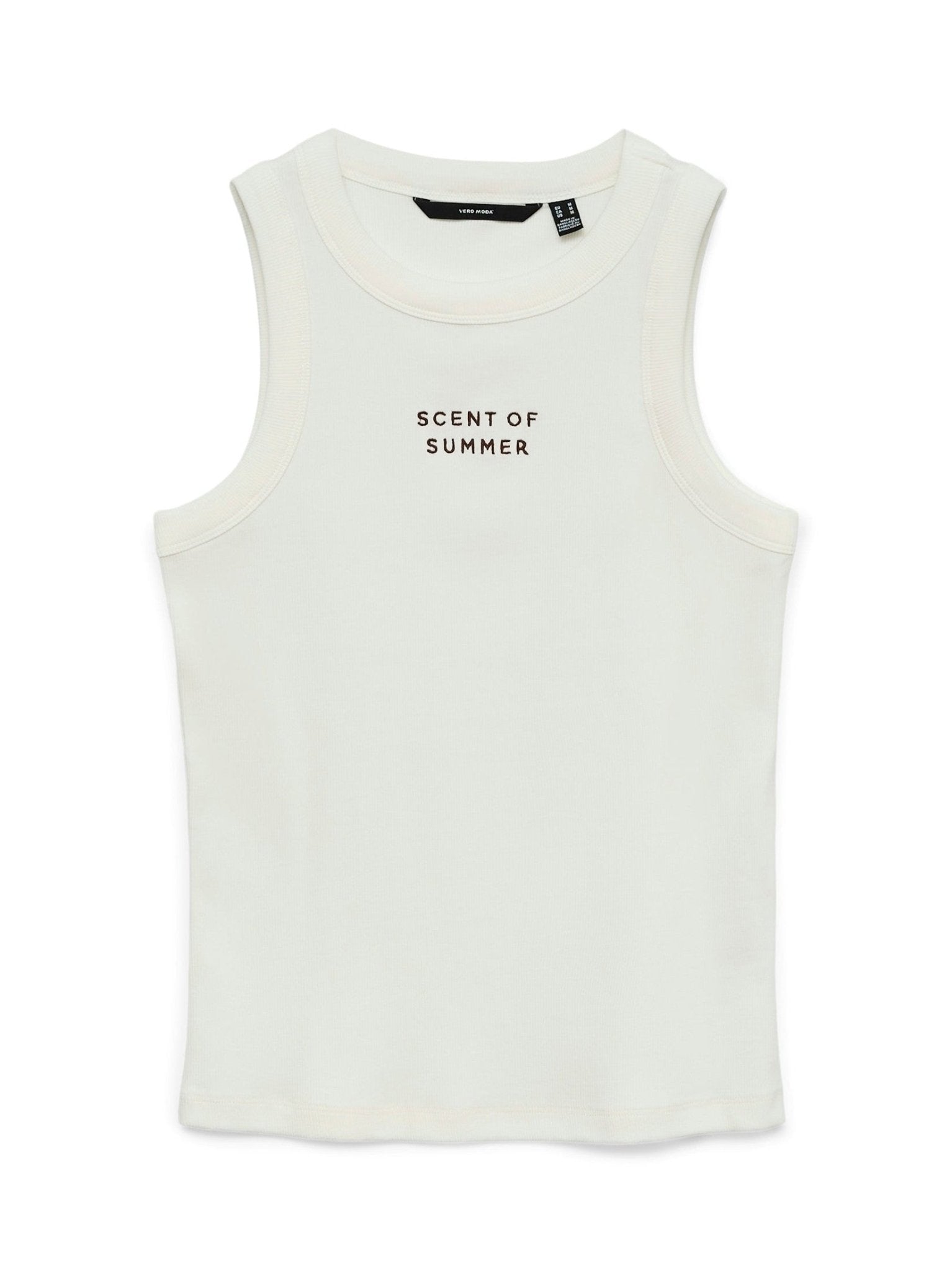 10341982 Tanktop Print Wit - Castelijn mode