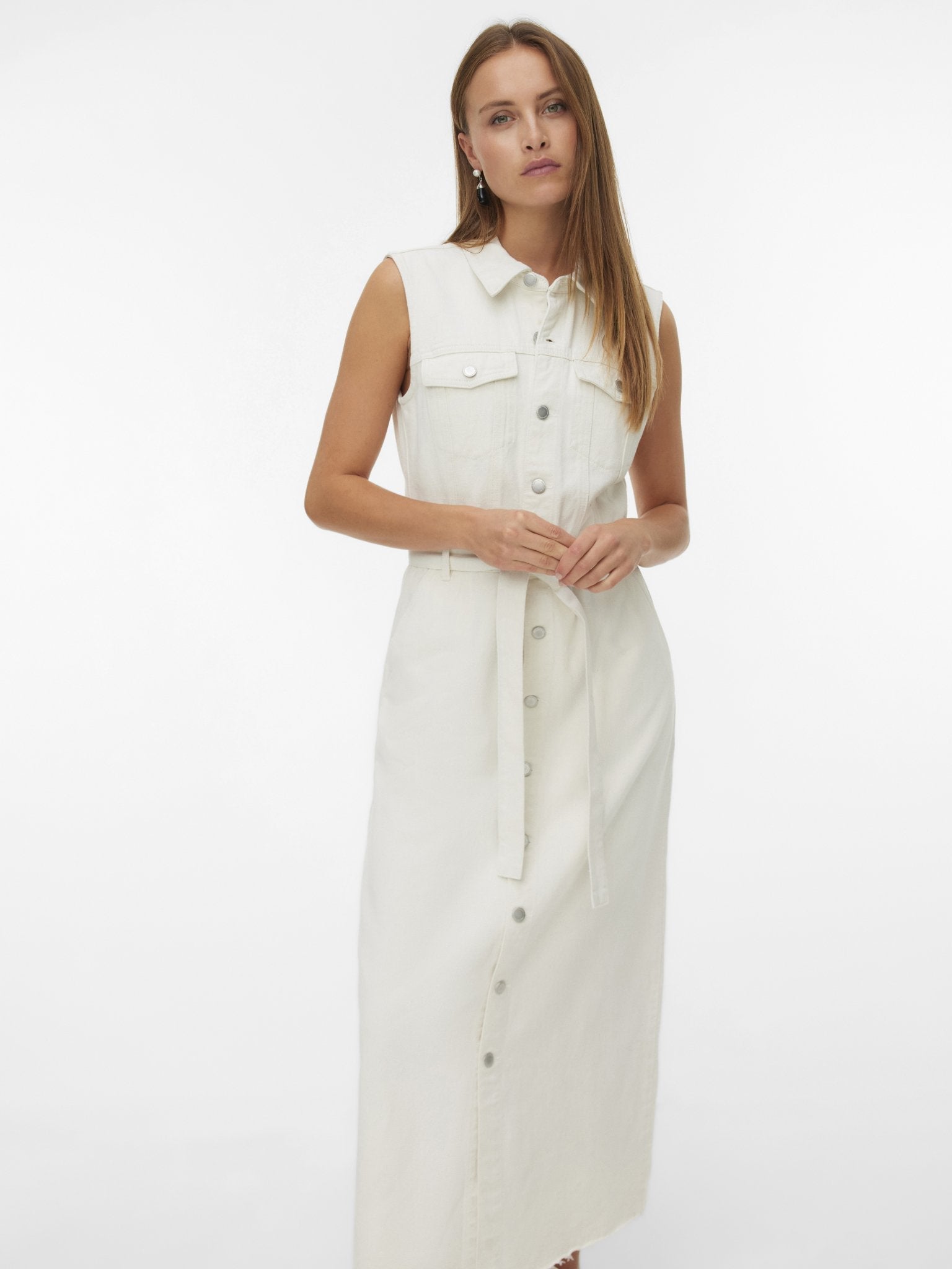 10345692 - Jurk denim ecru - Castelijn mode