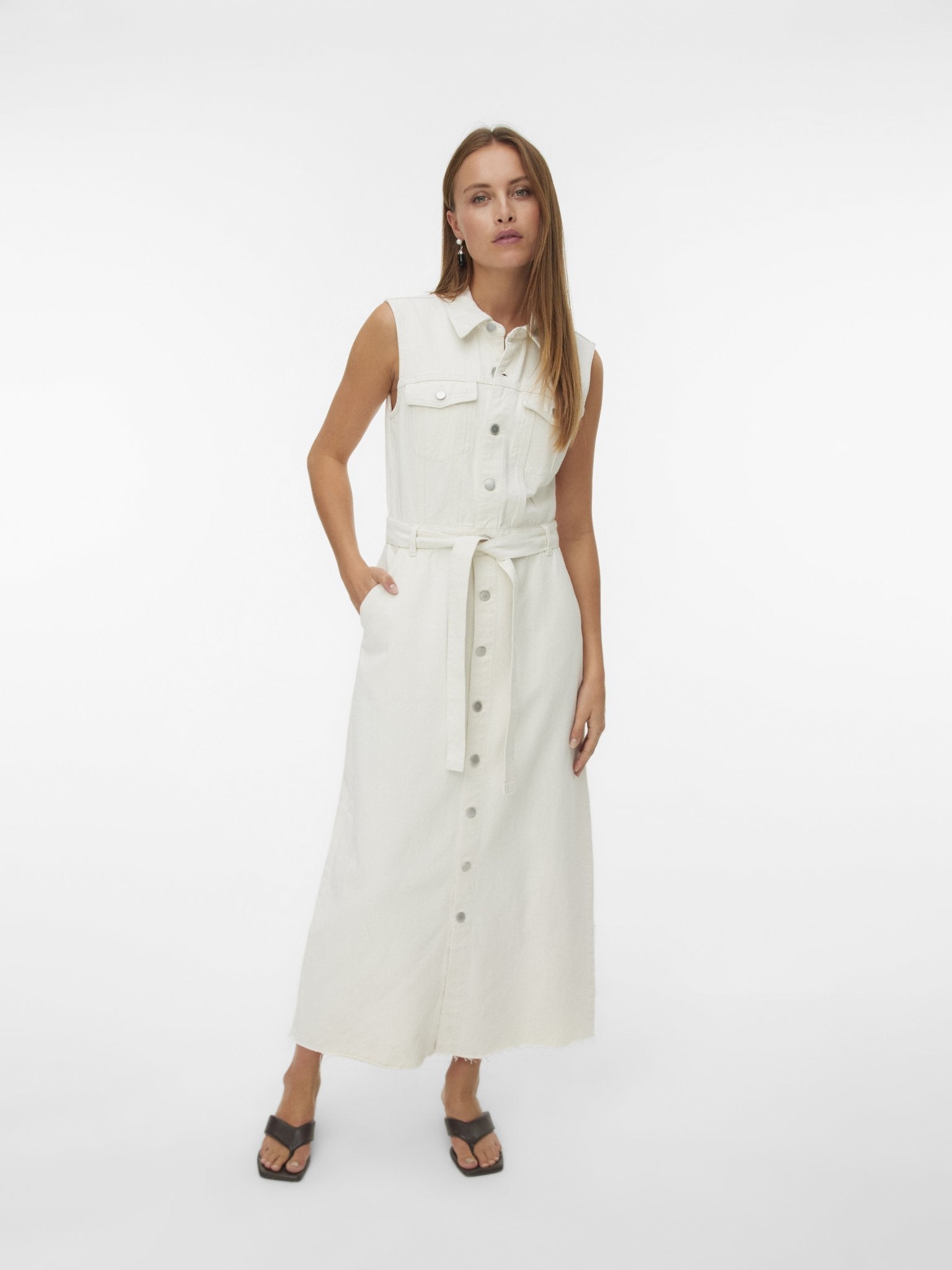 10345692 - Jurk denim ecru - Castelijn mode