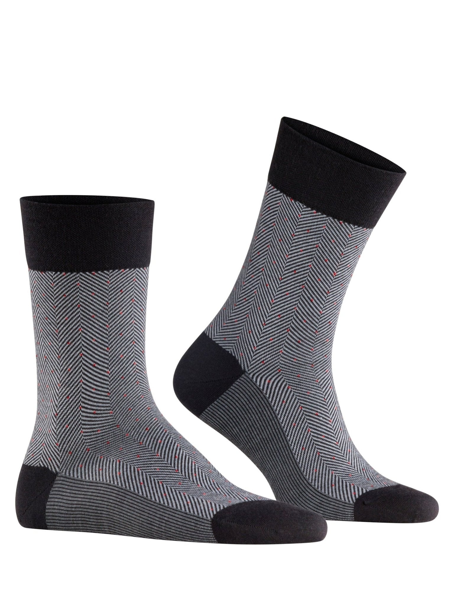 12492 3000 black FALKE Sensitive Herringbone - Castelijn mode