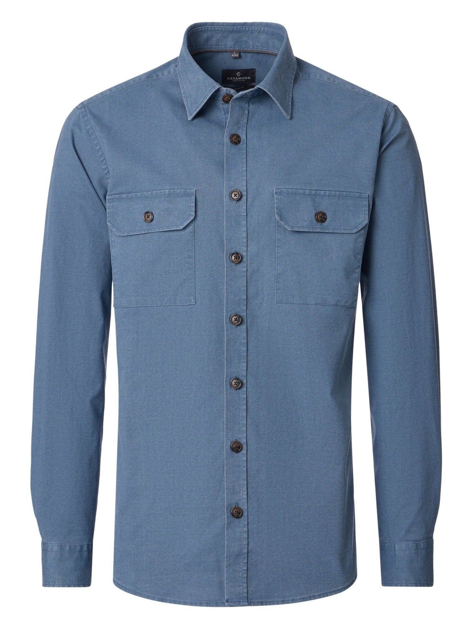 126130420 - 101 Overshirt jeansblauw - Castelijn mode