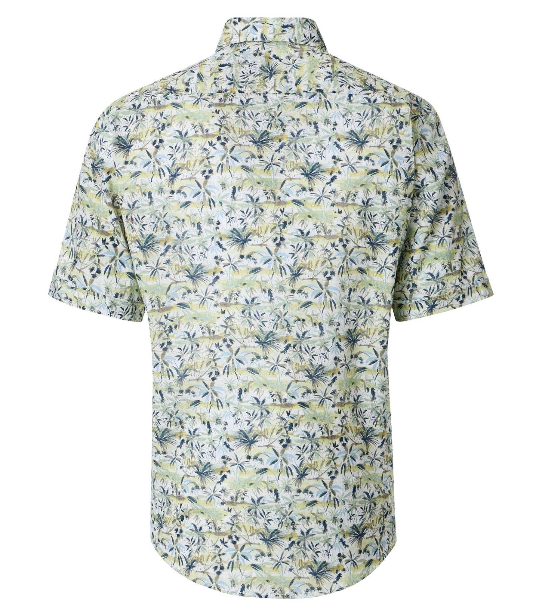 126131561 - 300 Overhemd Groen Palm Print - Castelijn mode