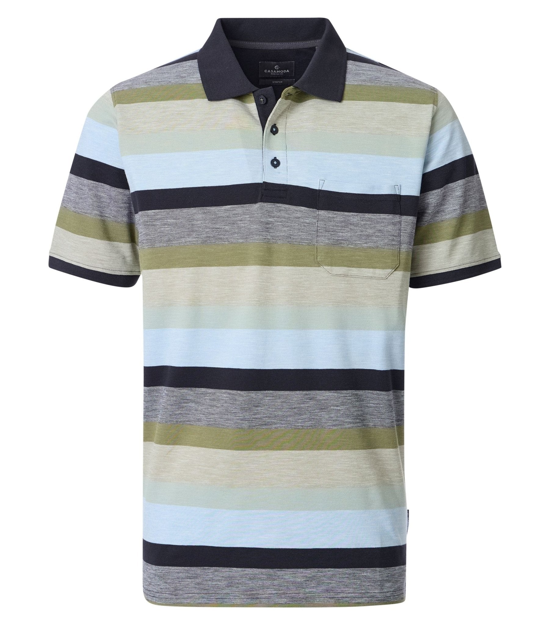 126320091 - 303 Polo Groen Streep - Castelijn mode