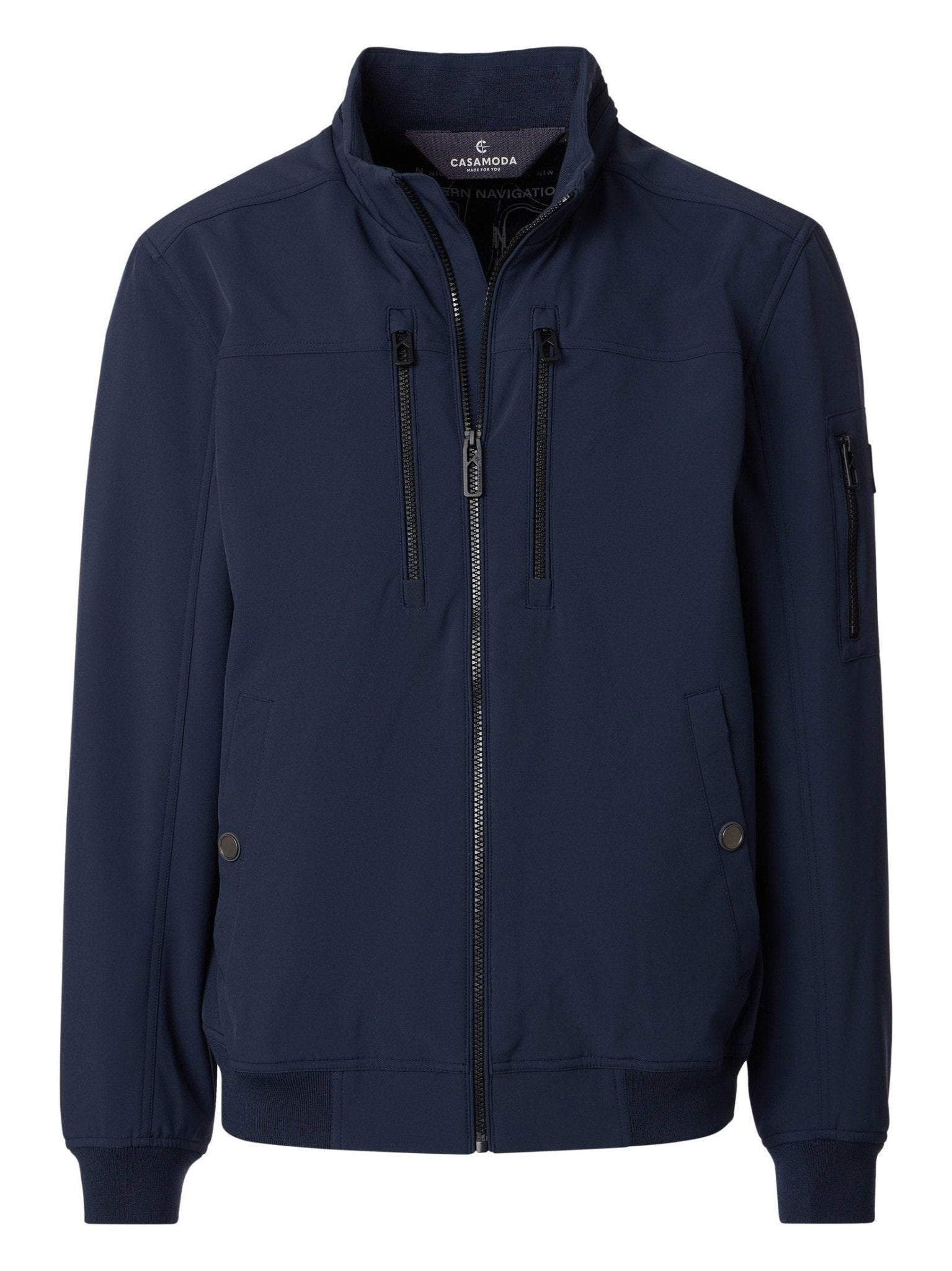 126410050 - 105 Softshell Jack donkerblauw - Castelijn mode