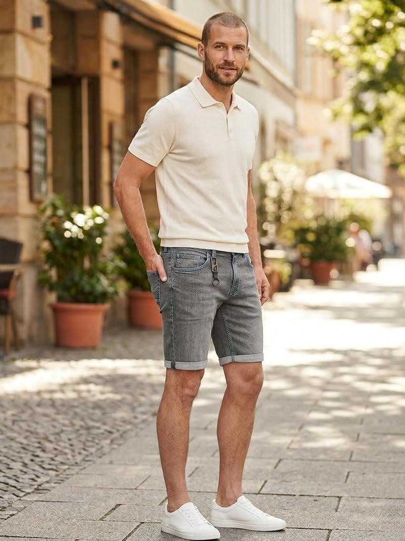 126530021-760 Steve korte jeans grijs