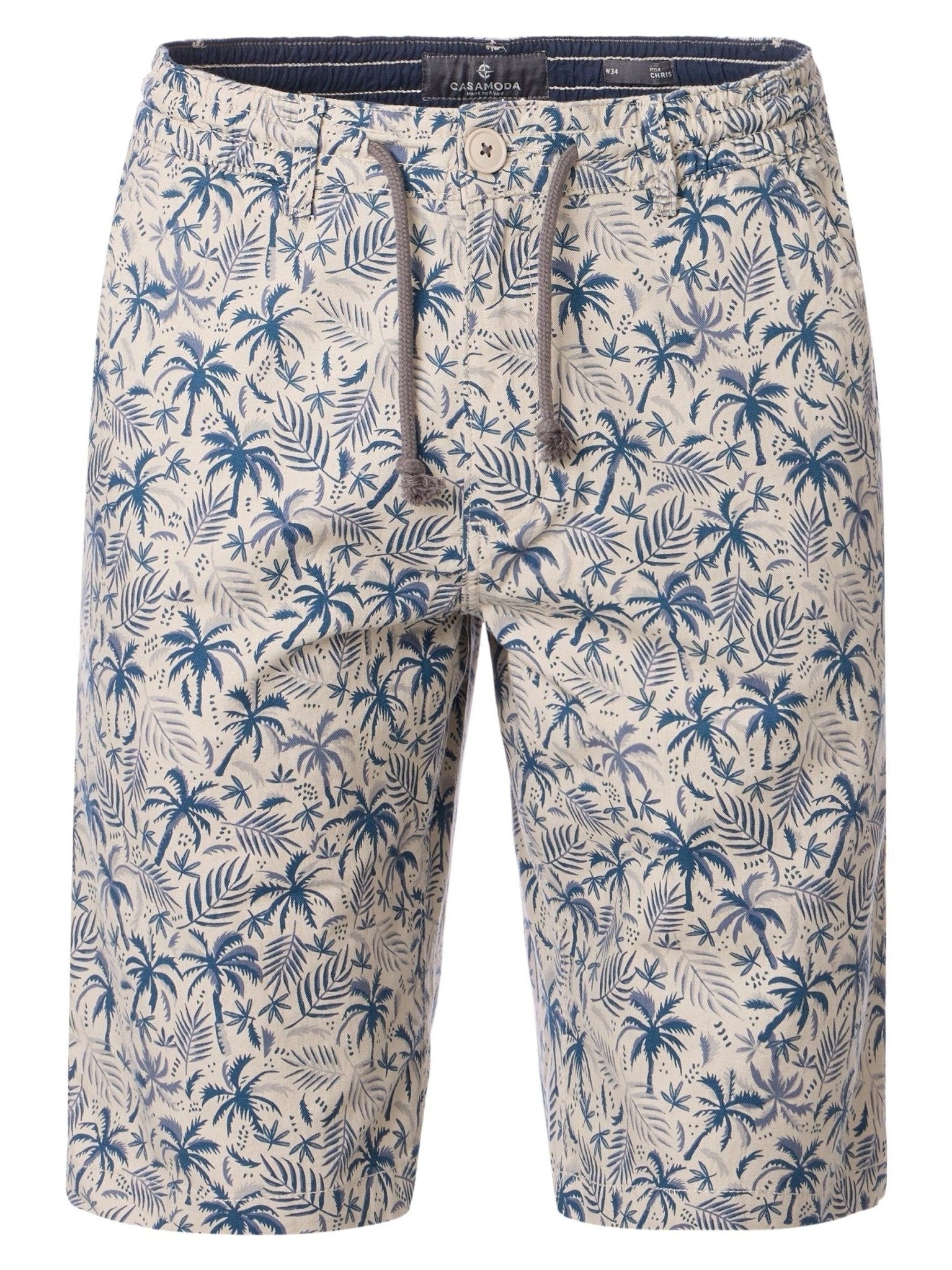 126531001 - 600 Short Beige Print Stretch - Castelijn mode