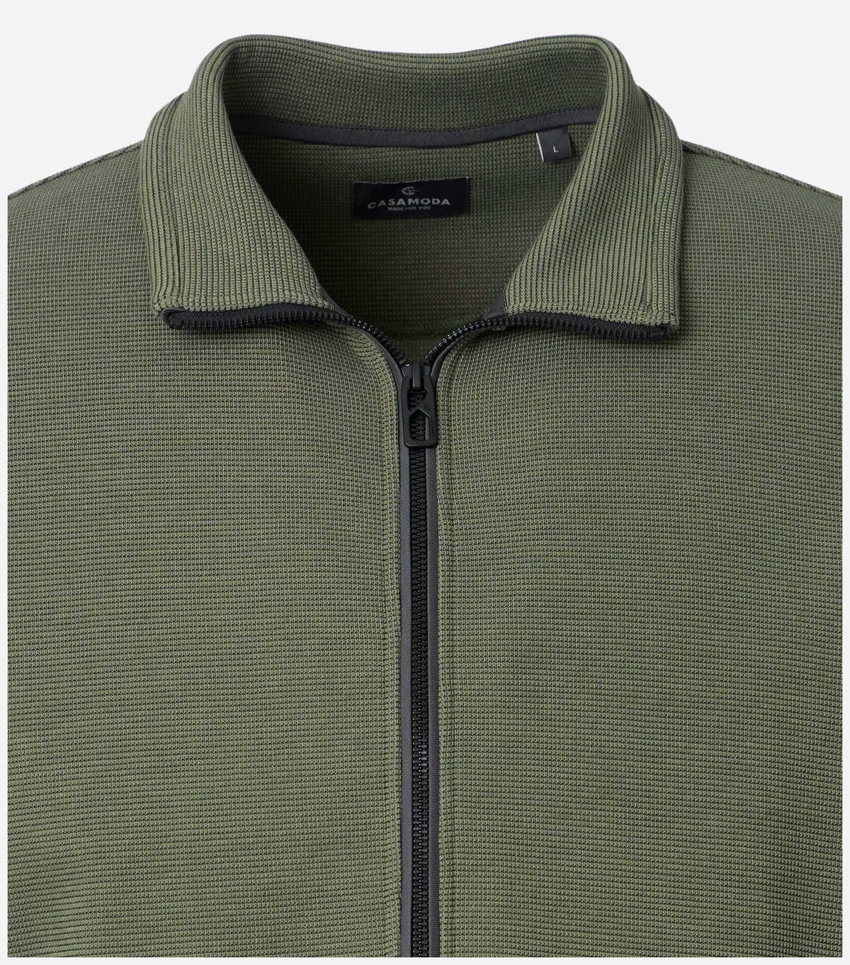 Casa Moda Sweatvest Groen - Castelijn mode