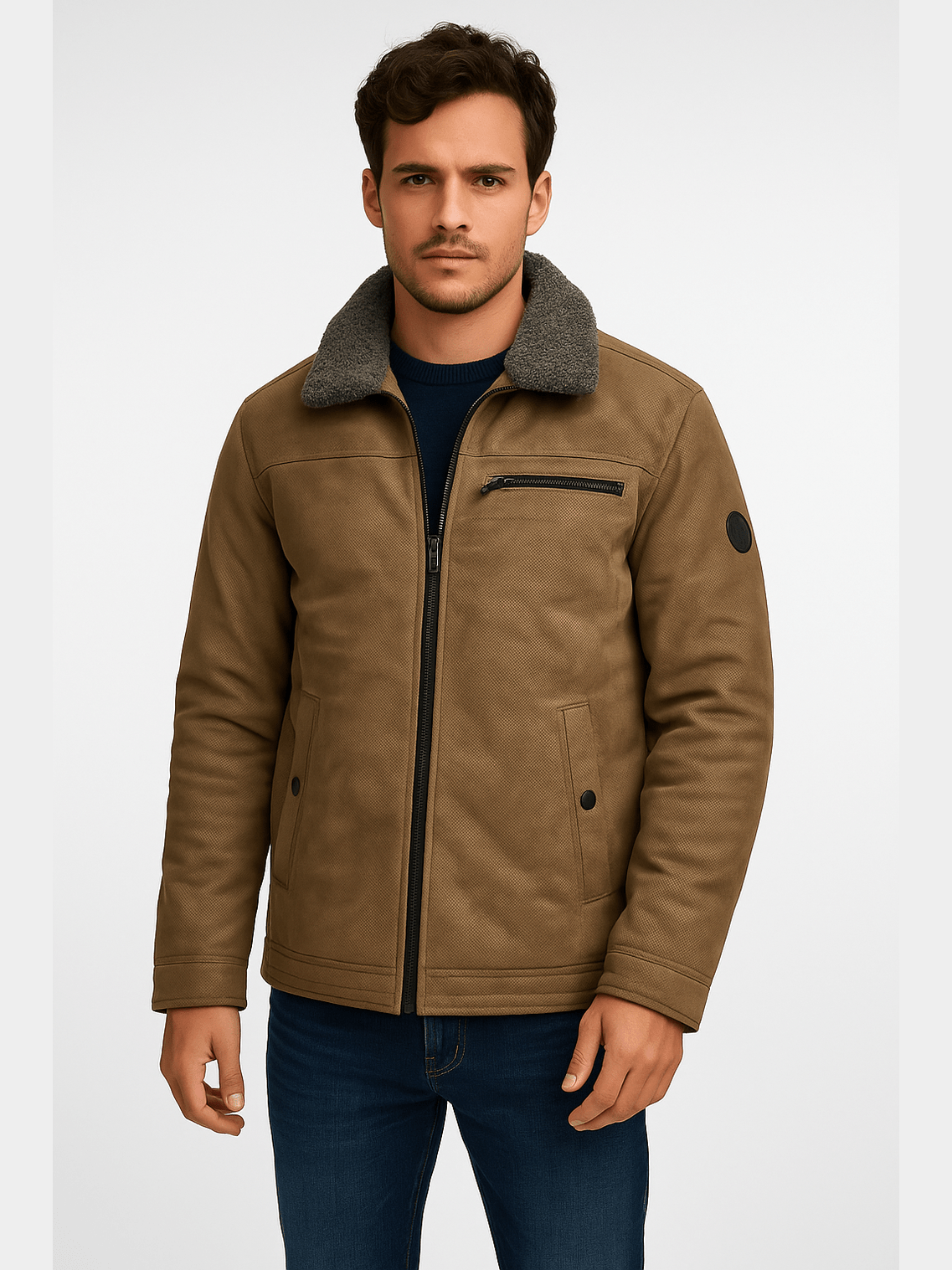 21888 Textile jacket 410 Antilope - Castelijn mode