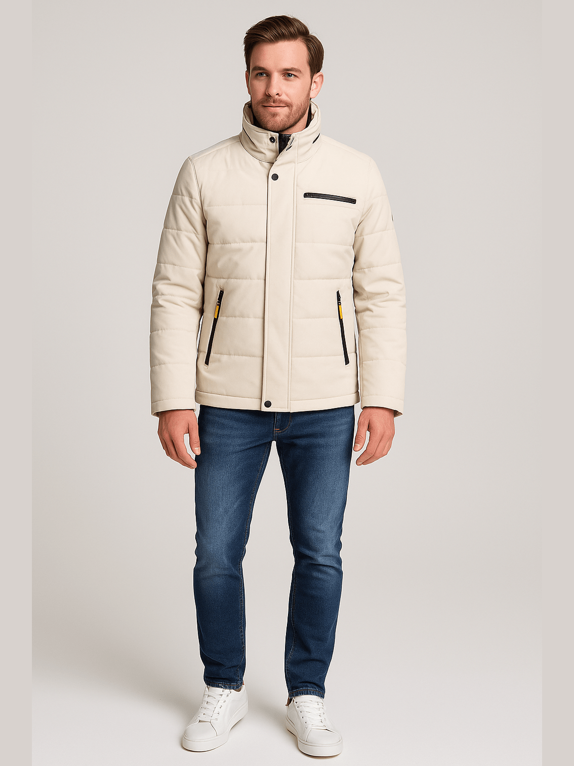 21894.2 Textile jacket 111 off white - Castelijn mode