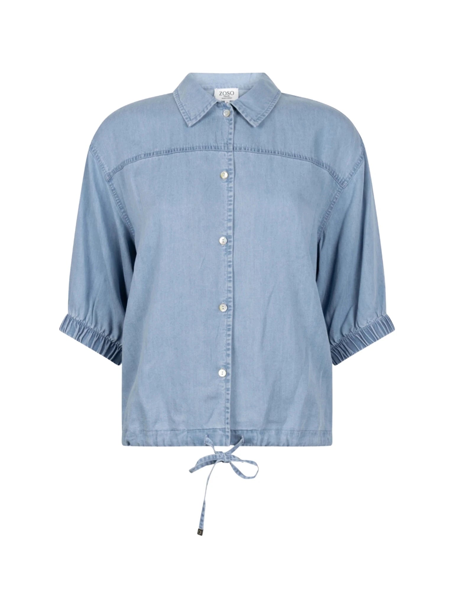 261Maaike Blouse Licht denim - Castelijn mode