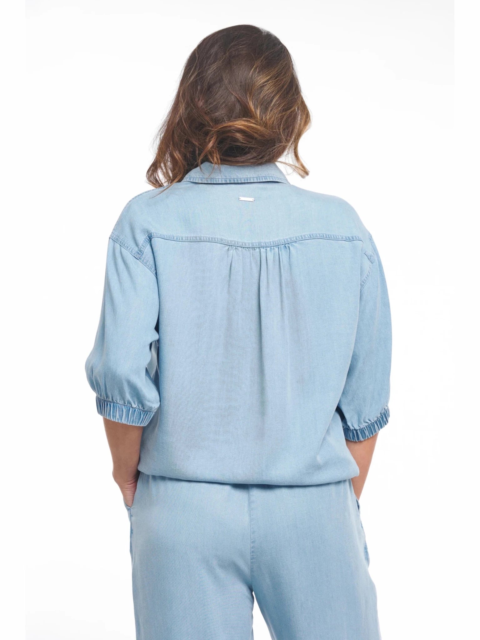 261Maaike Blouse Licht denim - Castelijn mode