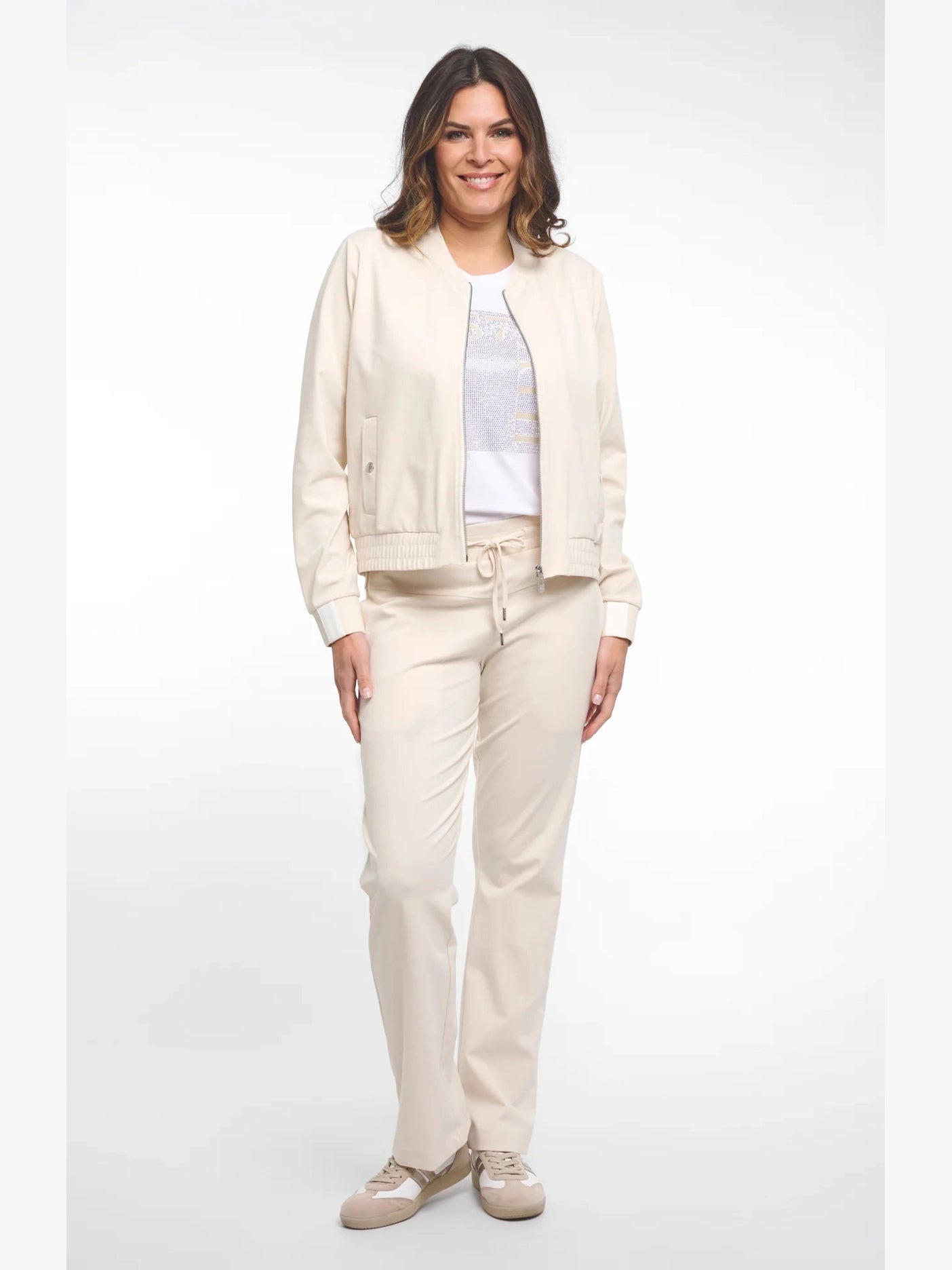 262Joy Broek Sand Travel Stretch - Castelijn mode