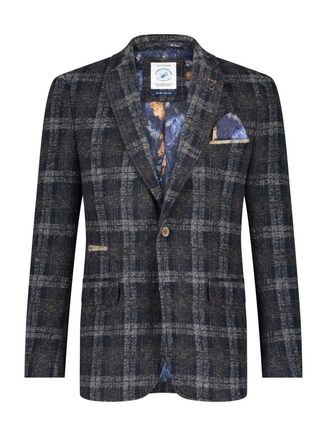 29.106 200 BLAZER WOOL CHECK - Castelijn mode
