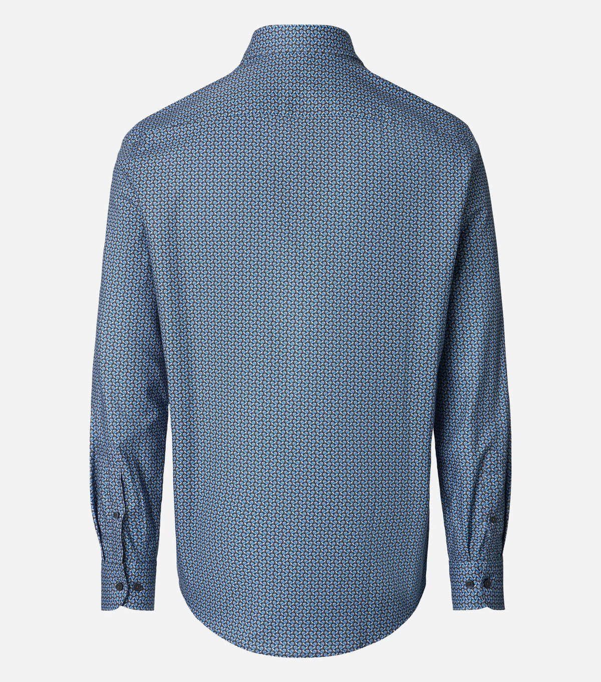 Overhemd Button Down Print Blauw