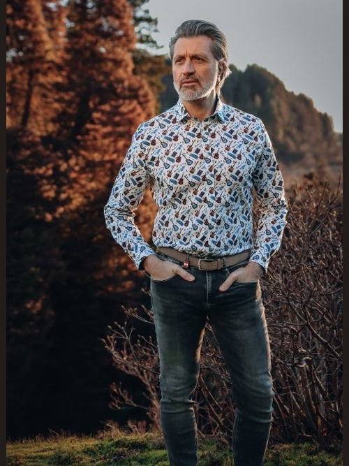 32.004 - 101 Shirt various guitars - Castelijn mode