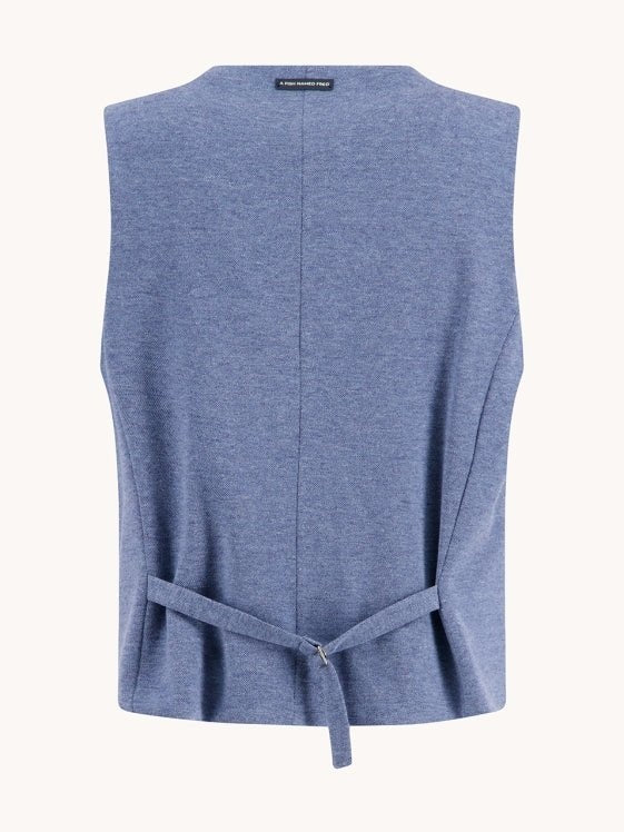 32.134 - 608 Waistcoat pique - Castelijn mode