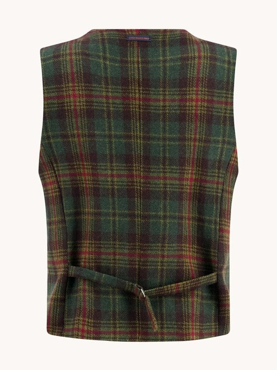 32.137 - 309 Waistcoat tartan wool - Castelijn mode