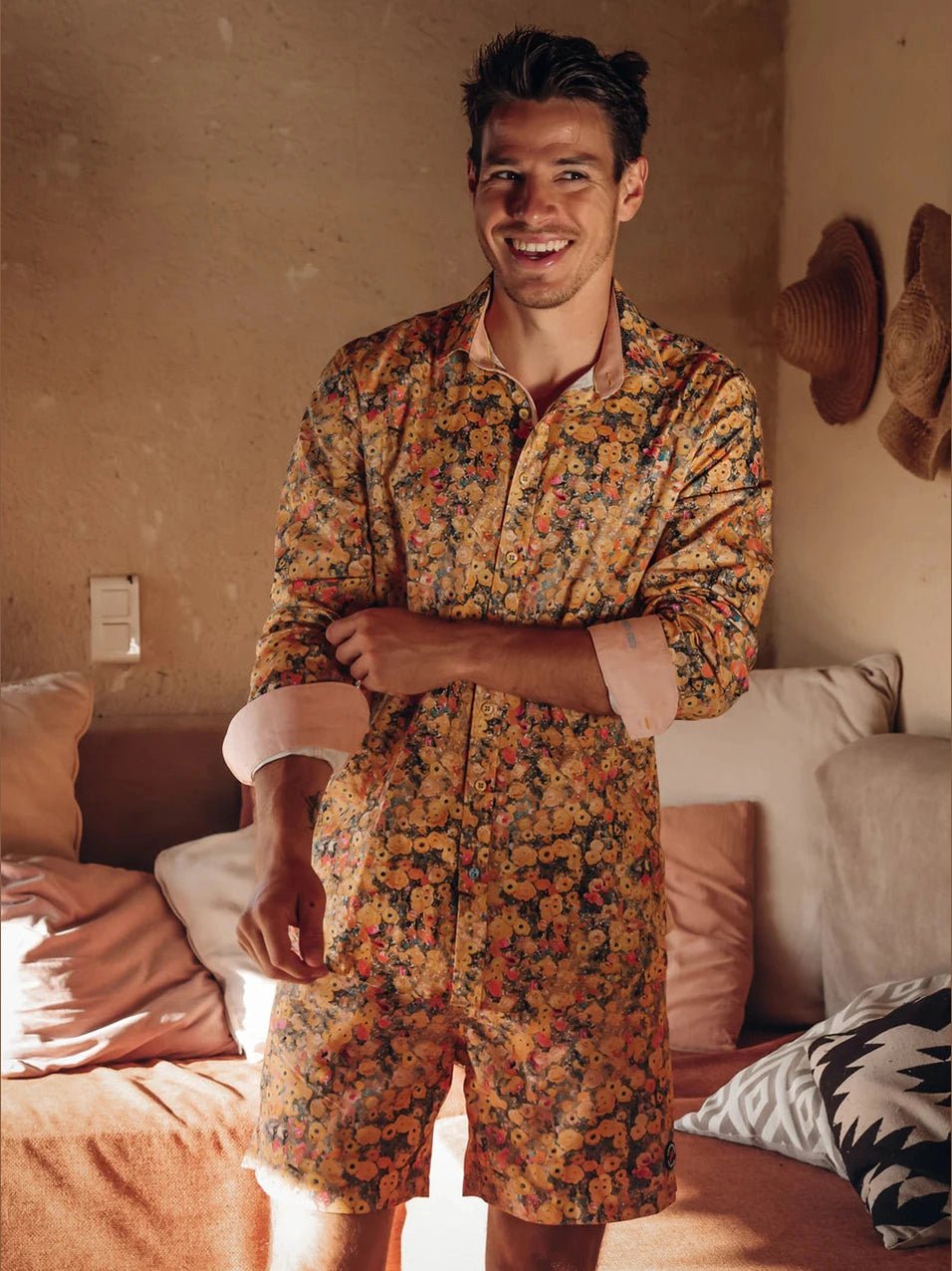 33.011 Overhemd met bloemen print - Castelijn mode