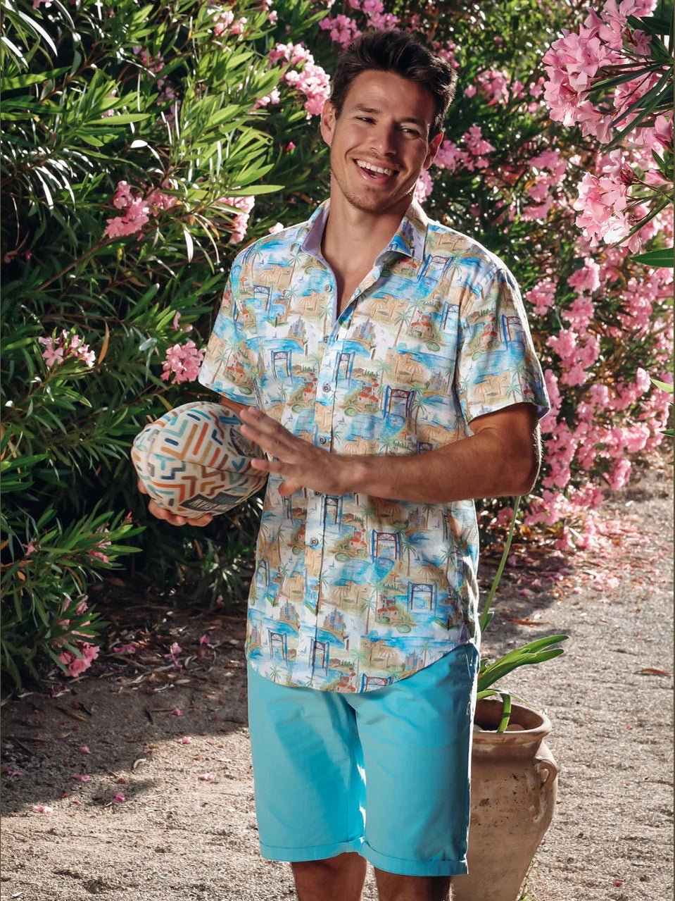 33.053 Overhemd km Island multicolor - Castelijn mode