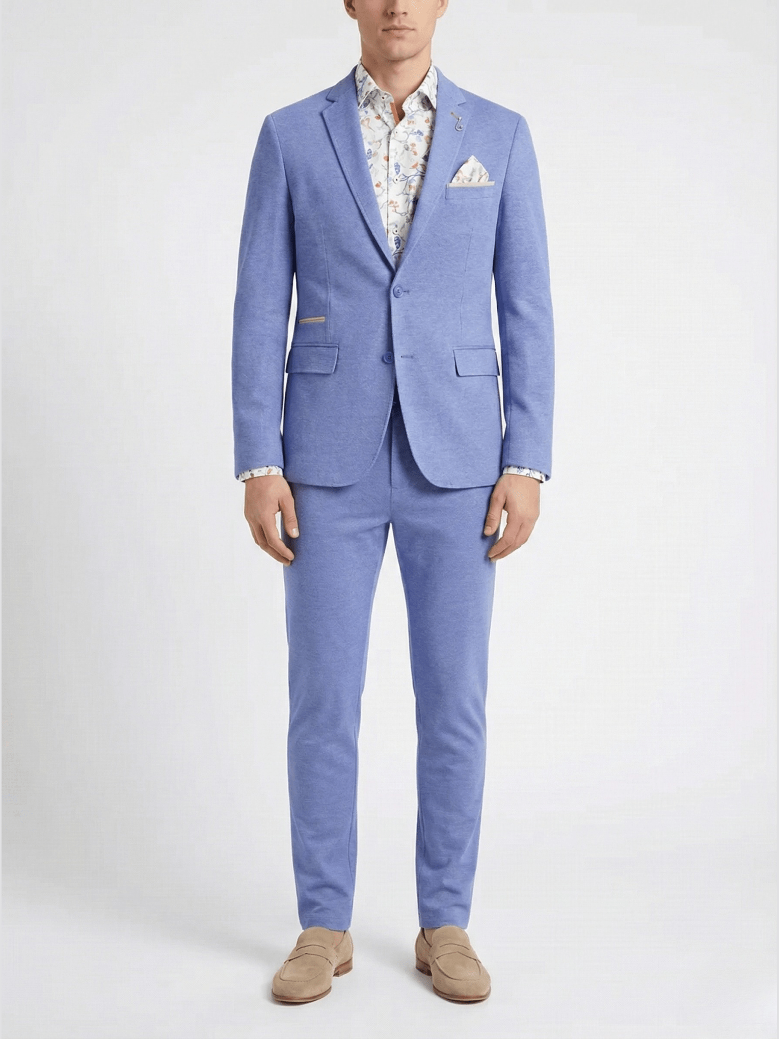 33.204 Broek Pique lichtblauw - Castelijn mode