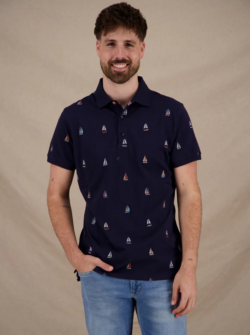 33.308 Polo Sailing Boats donkerblauw - Castelijn mode