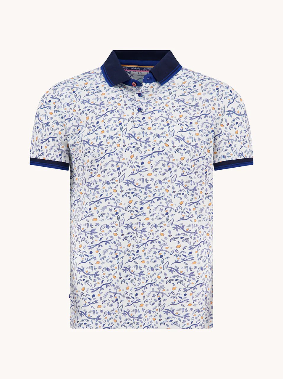 33.310 Polo Citrus wit multicolor - Castelijn mode