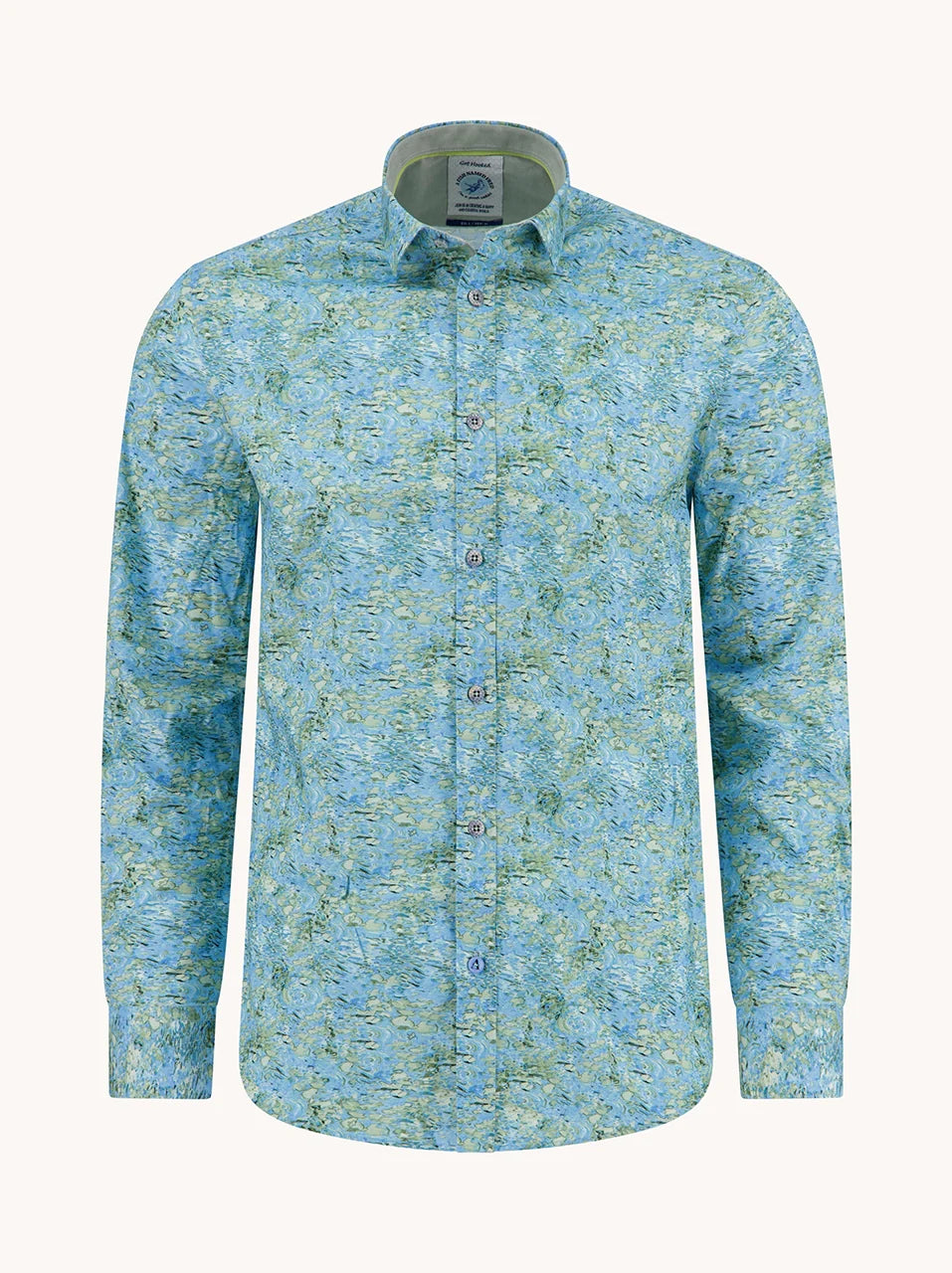 33.001 Overhemd Watercolor Lily groen