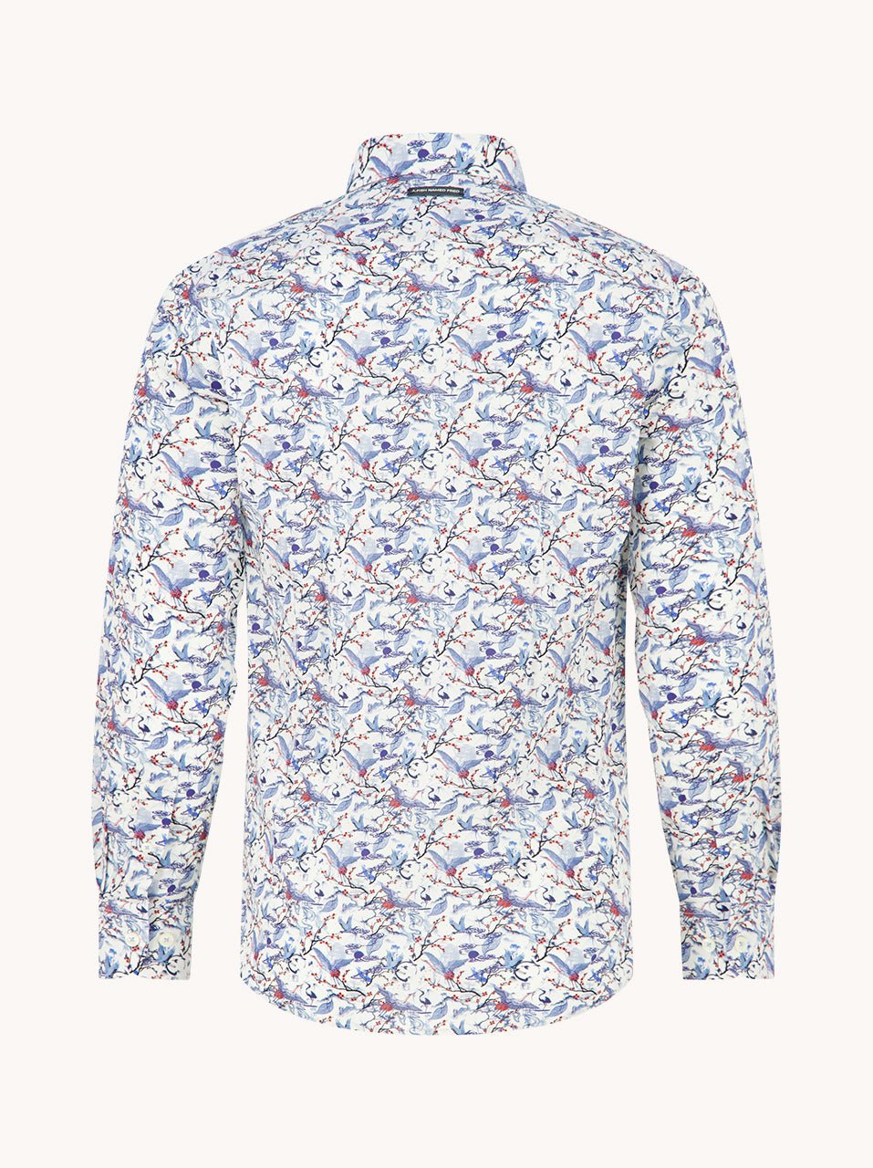 34.014 Shirt Crane Sky Gebroken Wit - Castelijn mode