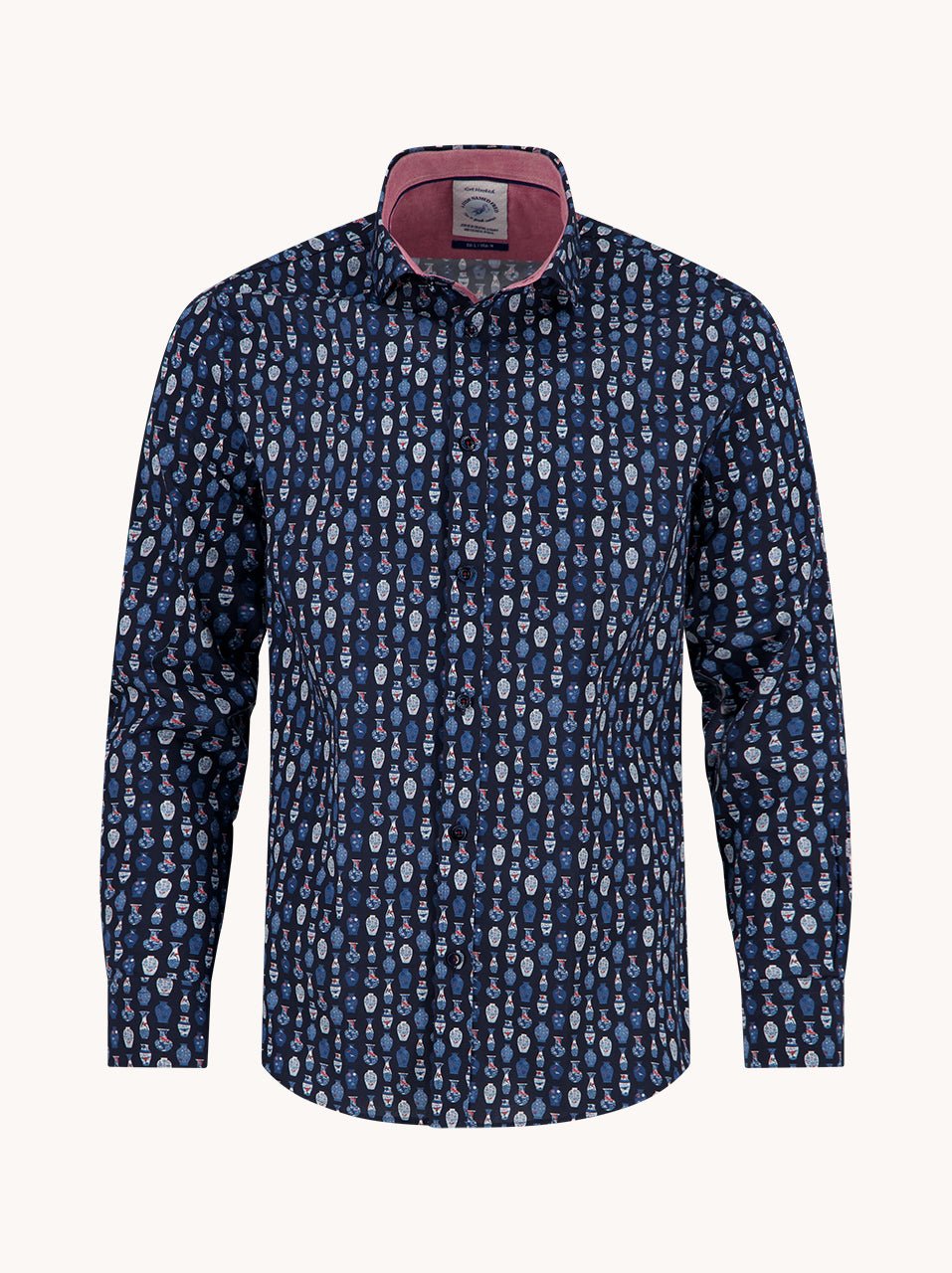 34.016 Shirt Vase Navy - Castelijn mode