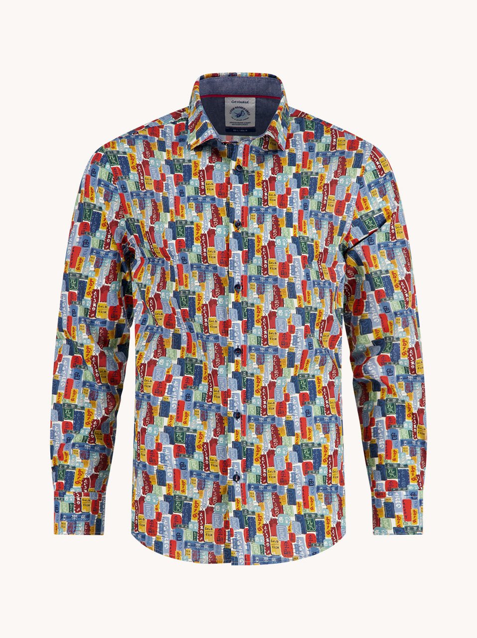 34.017 Shirt Tokyo Signs Multicolor - Castelijn mode