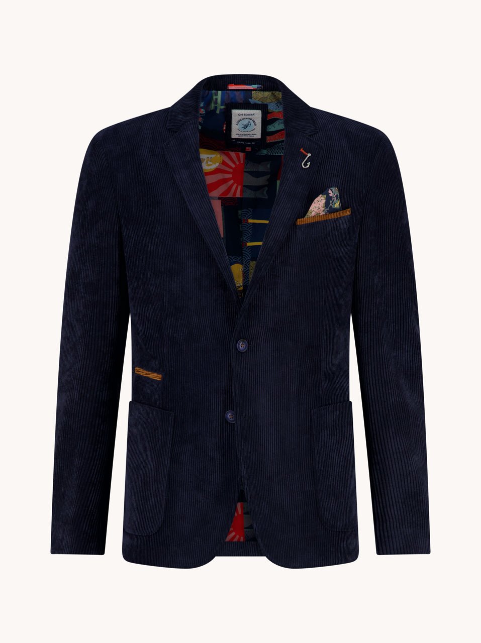 34.104 Kolbert Ribcord Navy - Castelijn mode