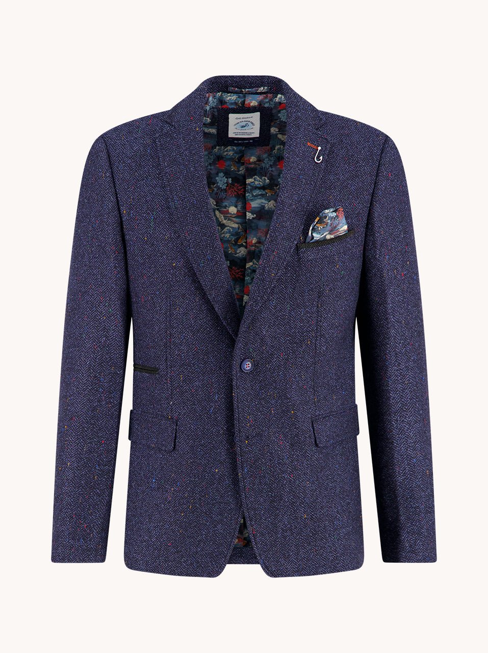 34.108 Kolbert Visgraat Navy - Castelijn mode