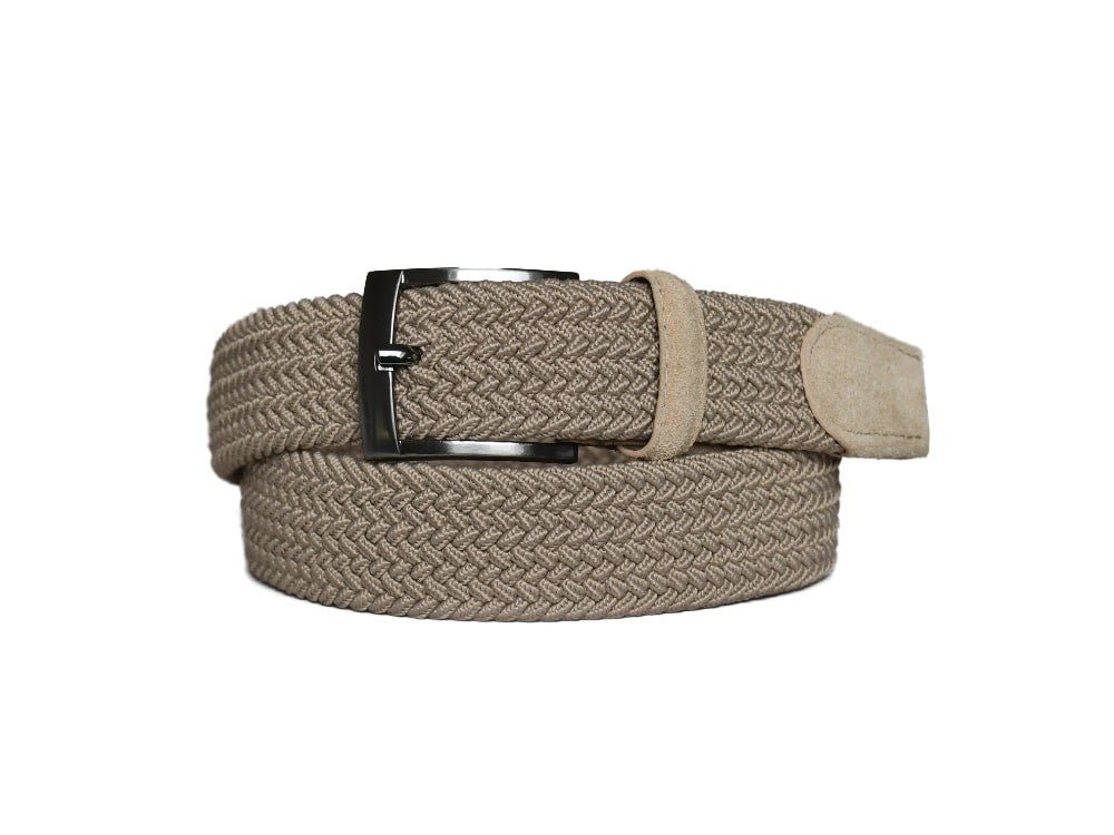 395050 66 stretch riem beige - Castelijn mode