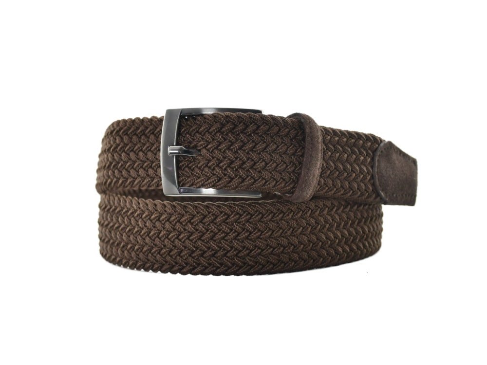 395050 67 stretch riem bruin - Castelijn mode