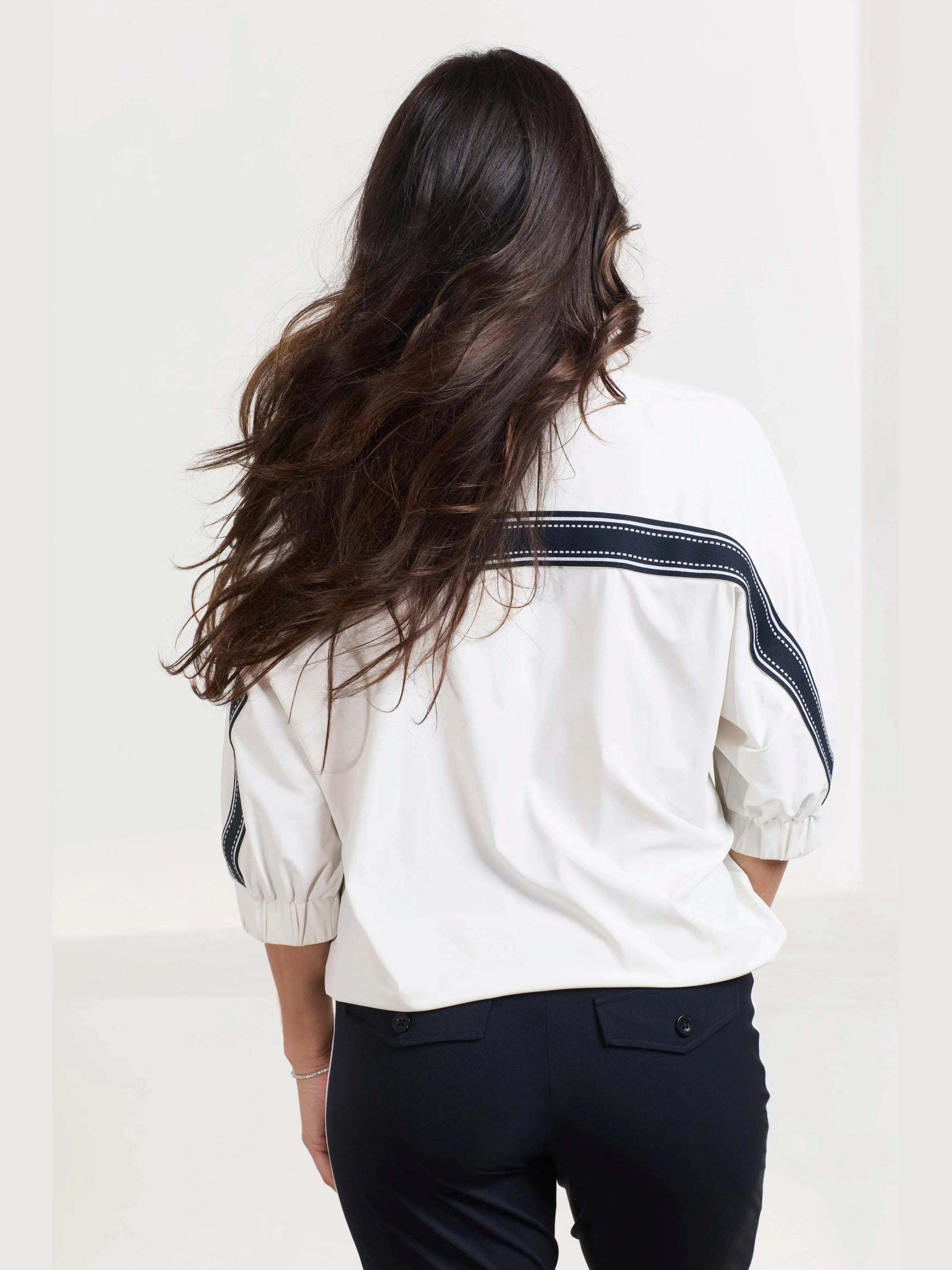 261Ronnie Blouse kit/donkerblauw