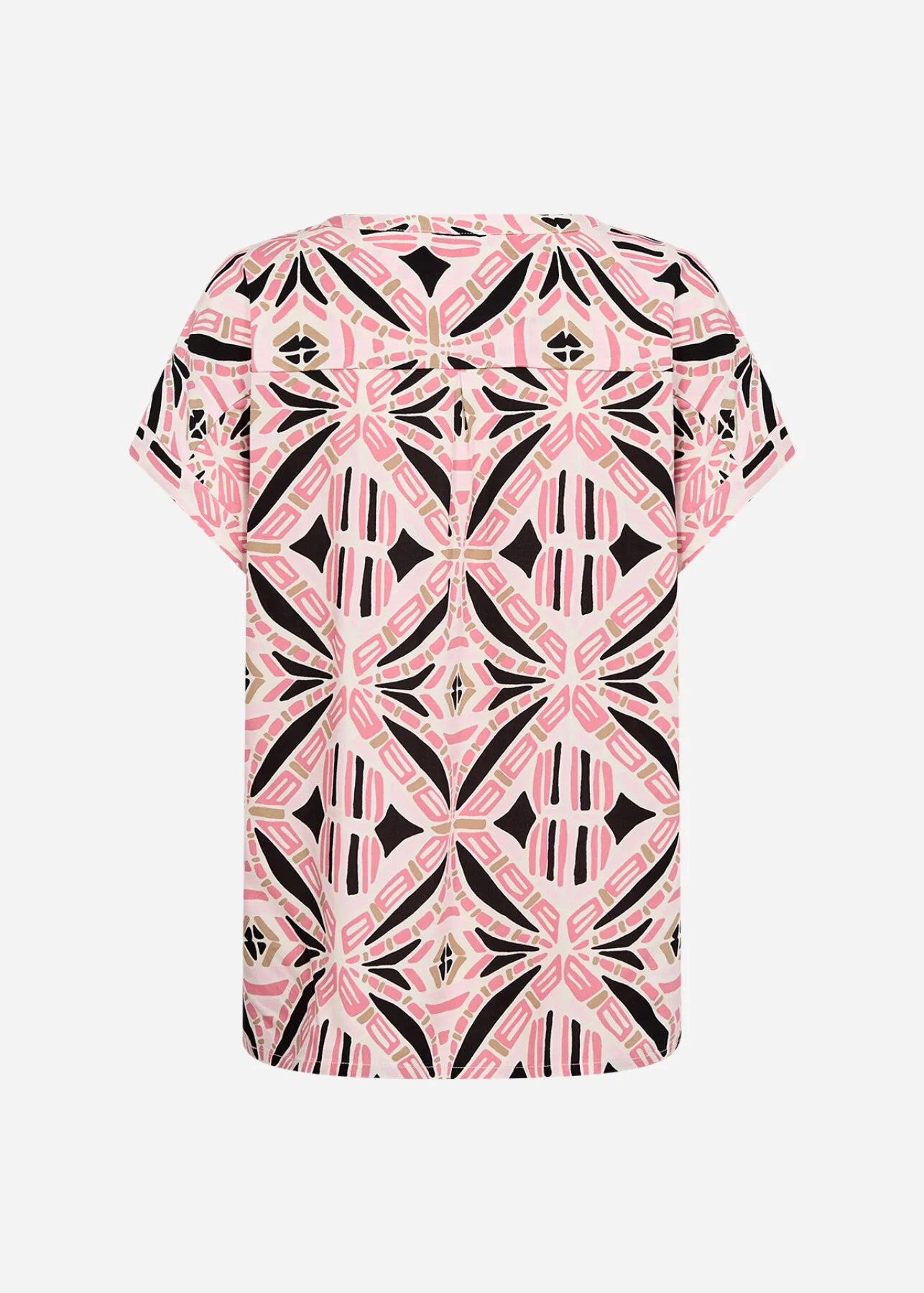 SC-CASSIEL 1 Blouse roze met print