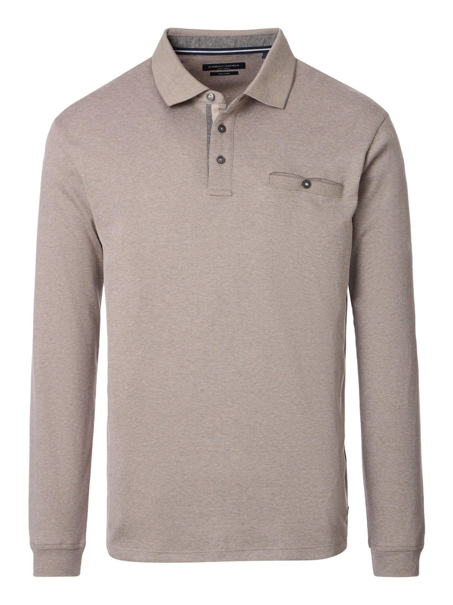 403478000 668 beige polo lm - Castelijn mode