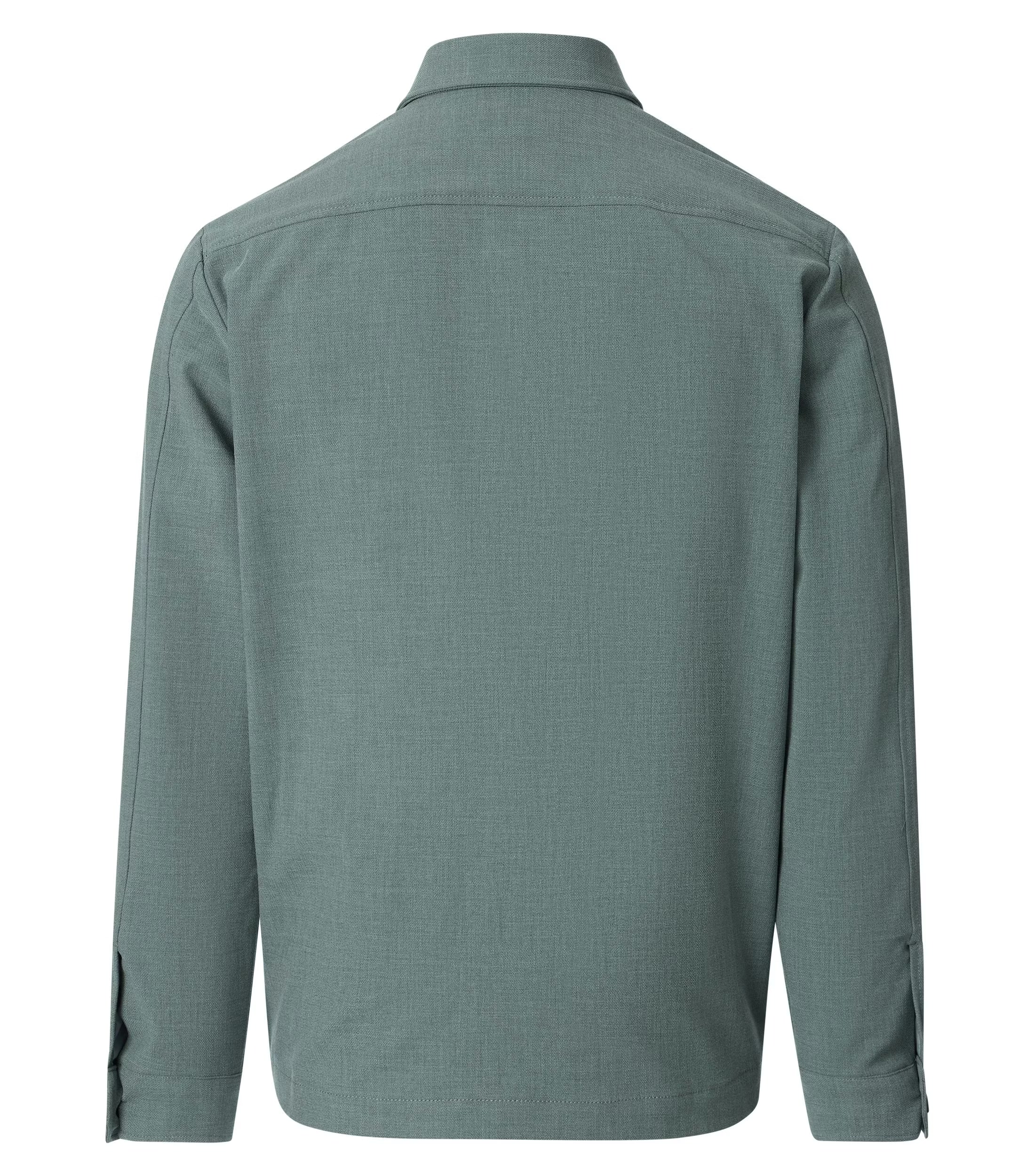 226111010-301 Overshirt donkergroen