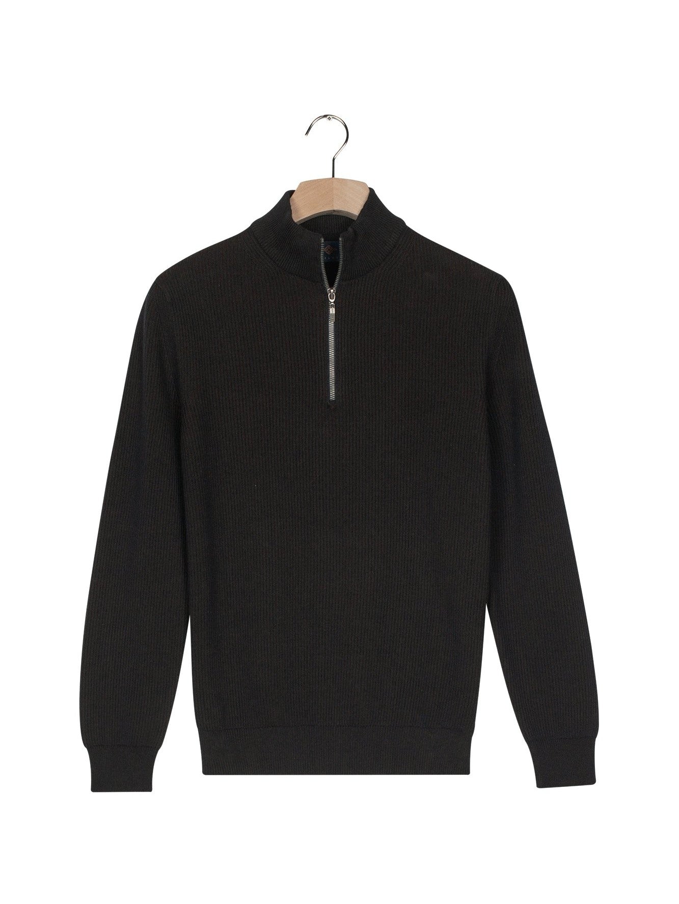 528419 - 60 Pullover 1/2 zip Plated Rib knit - Castelijn mode