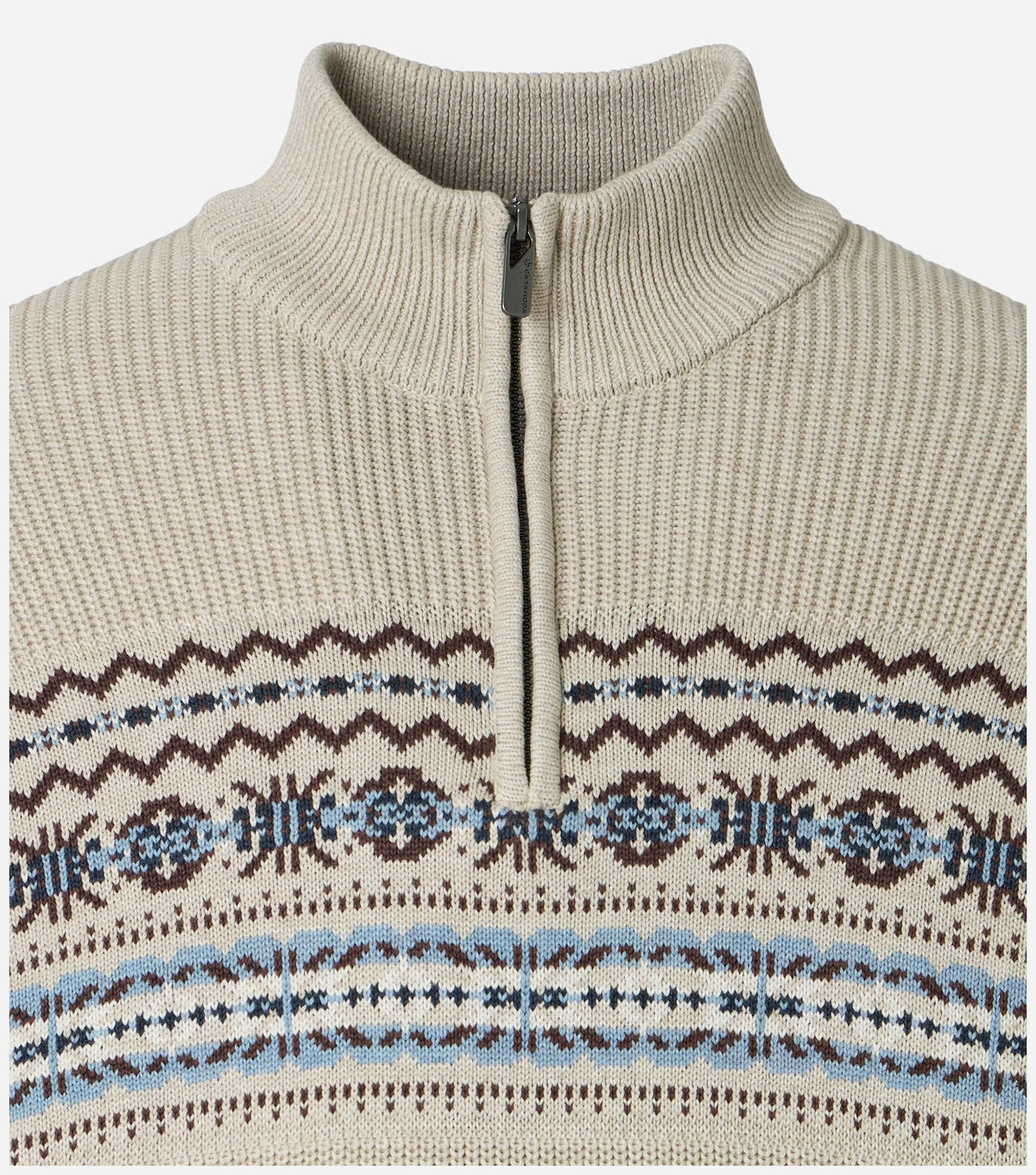 Trui Half Zip Zand