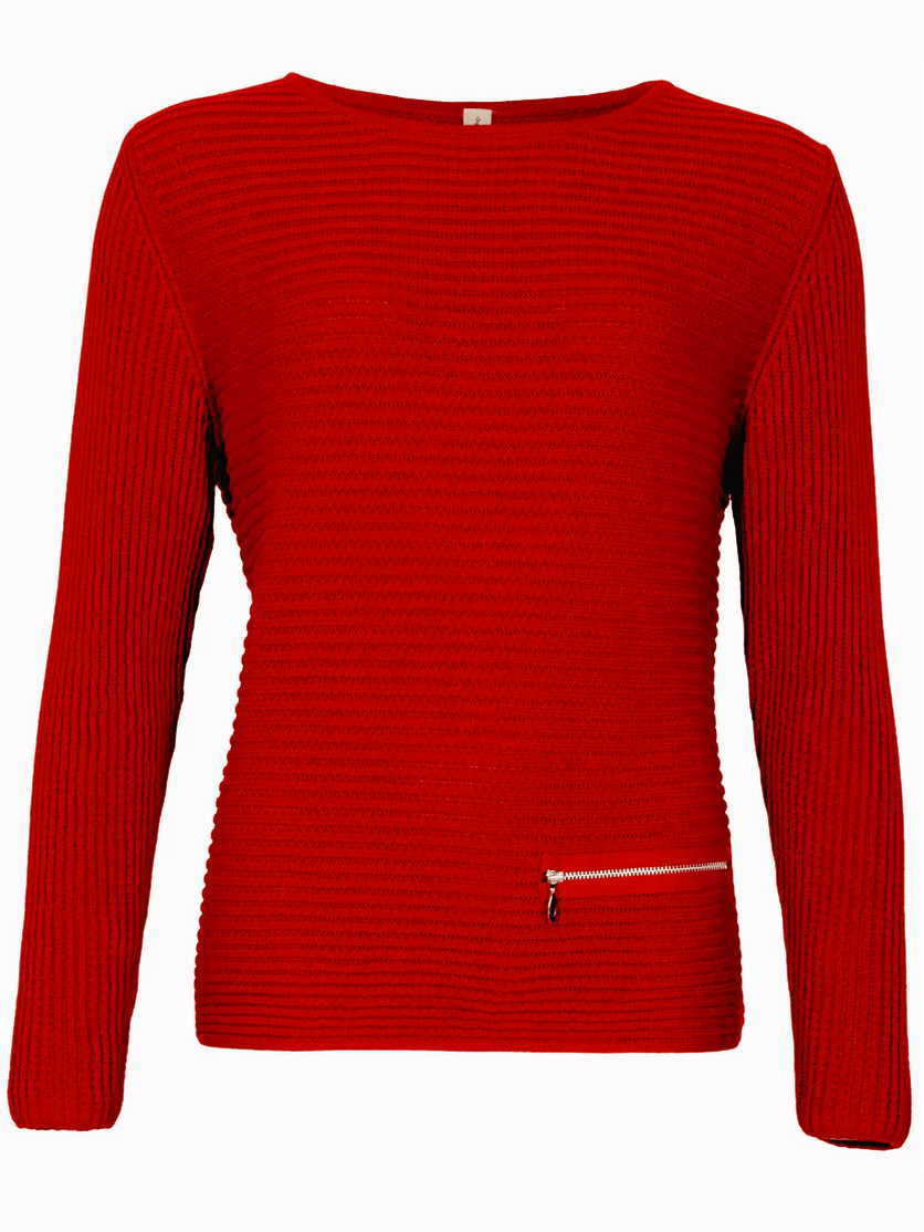 5353 3075 longsleeves rood - Castelijn mode