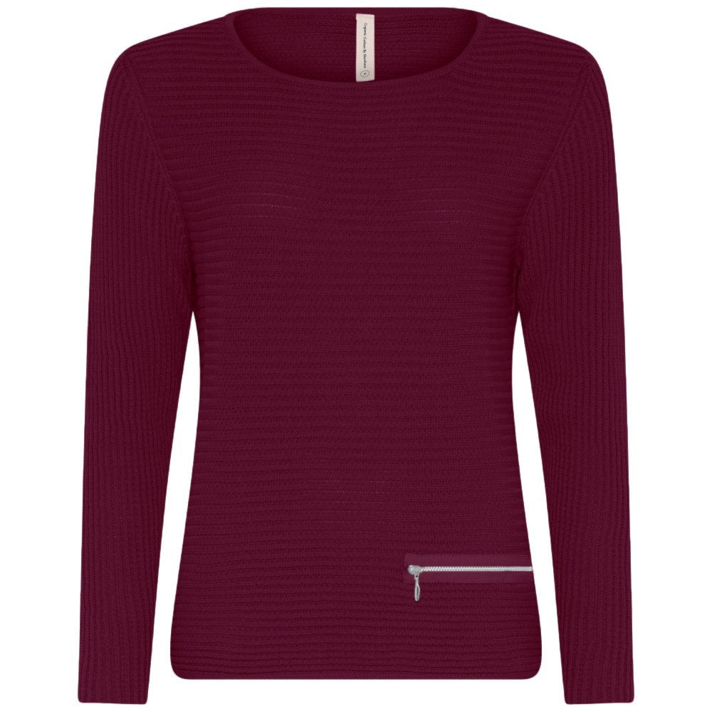 5353 3092 longsleeves bordeaux - Castelijn mode
